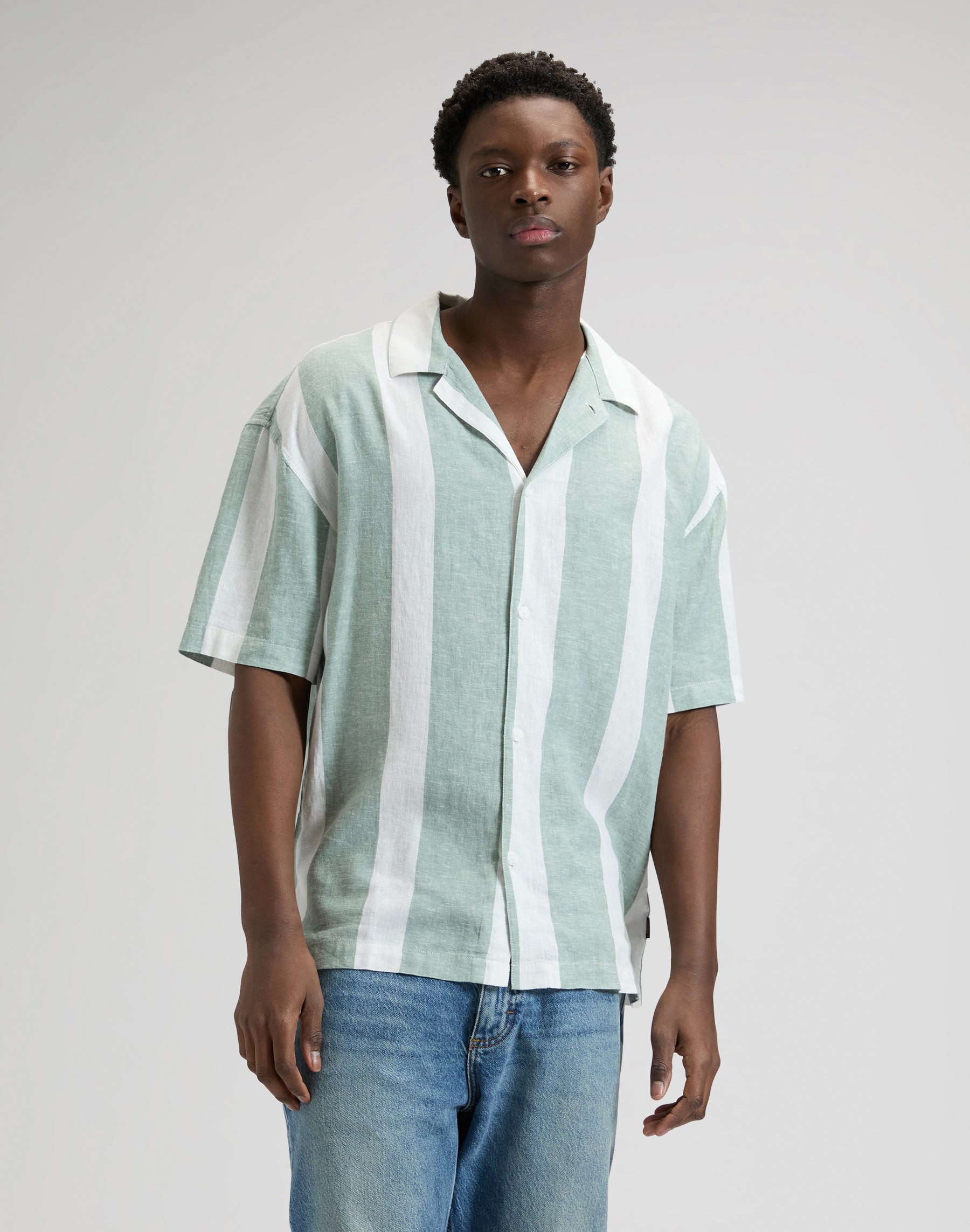 Camicia Rlx Resort in Desert Sage Stripe Camicie Lee