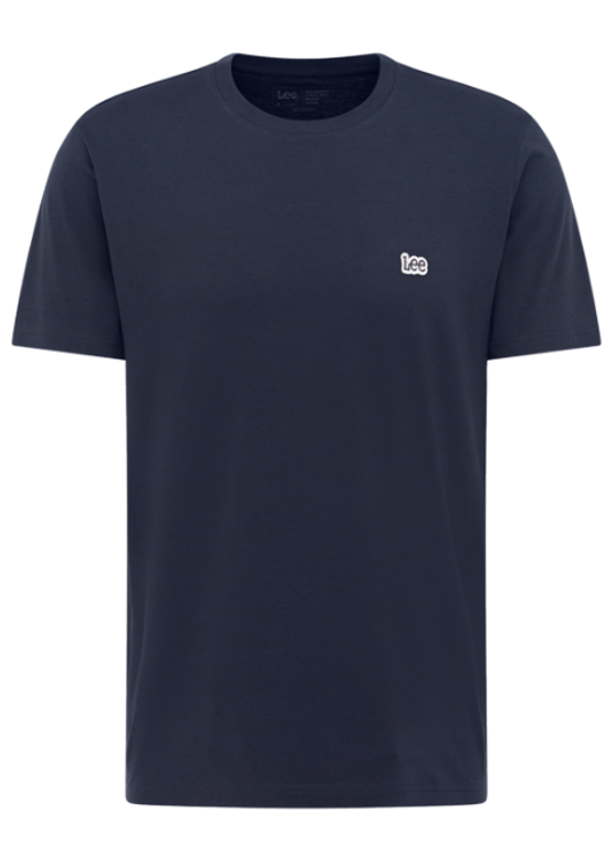 T-shirt con logo Ss Patch in blu navy