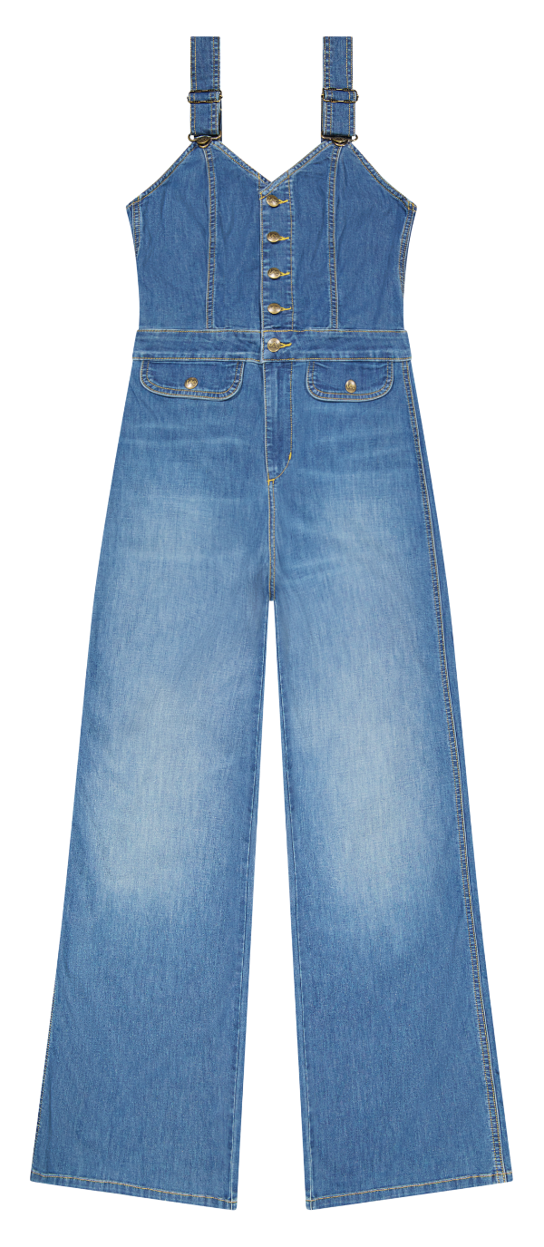 Tuta con tagli in blu Arrow