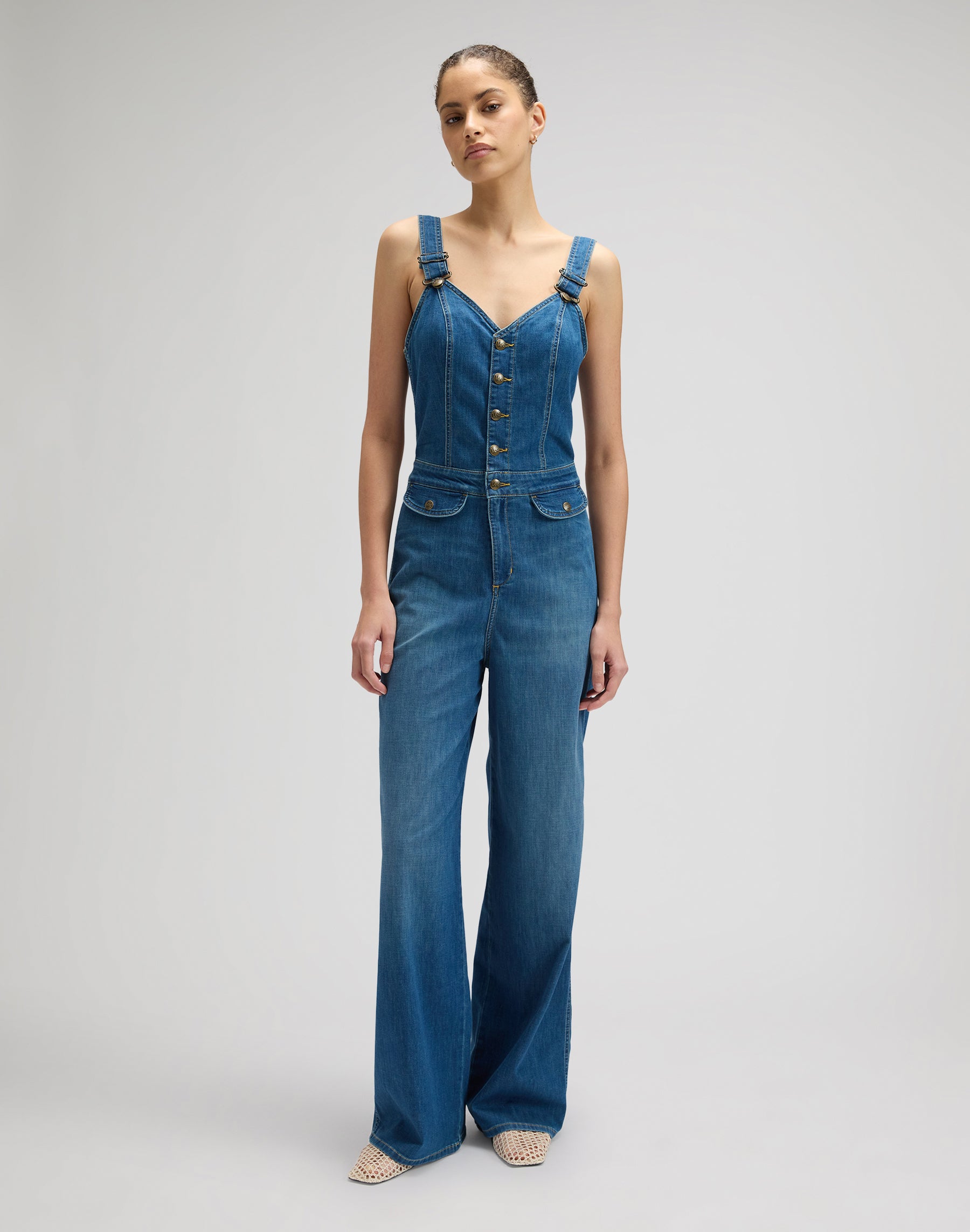Tuta con tagli in blu Arrow Overall Lee