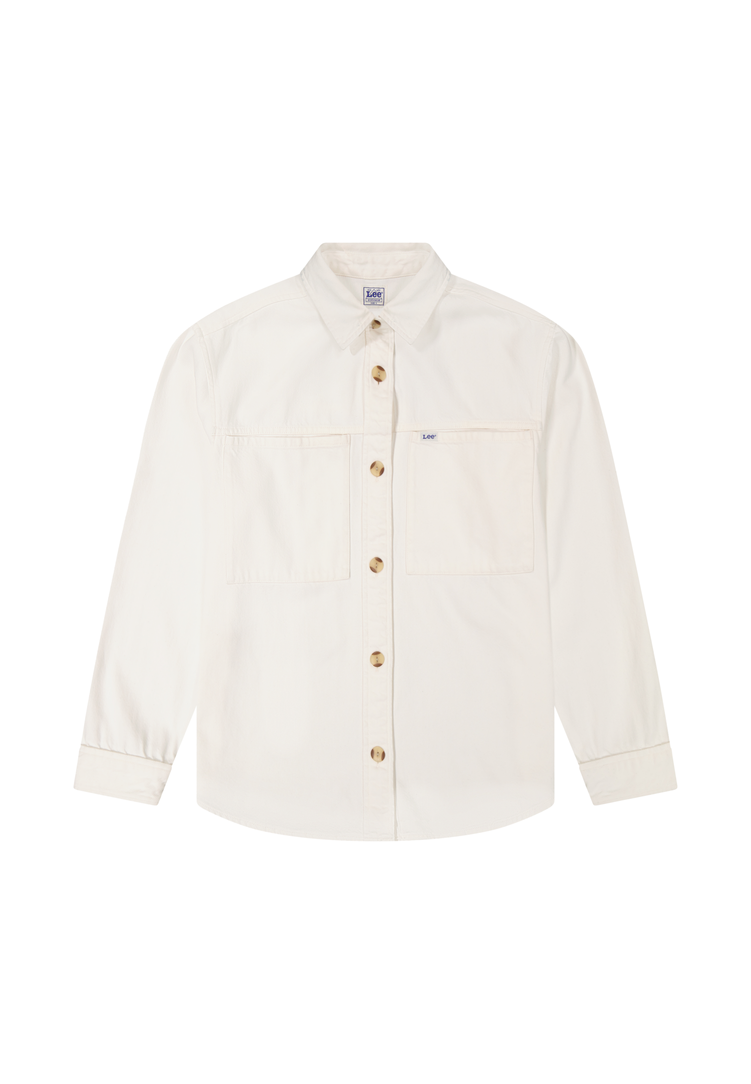 Camicia Utility Overshirt in Powder White Camicie Lee