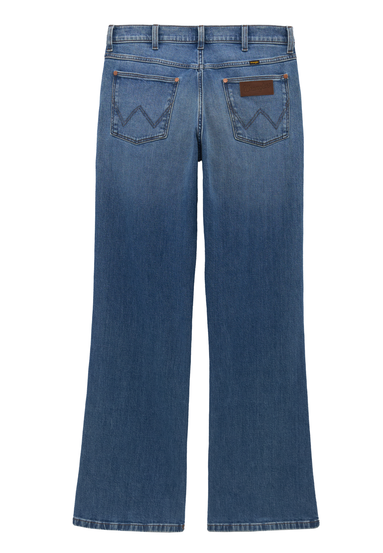 Jeans Loose Boot in blu porto Wrangler