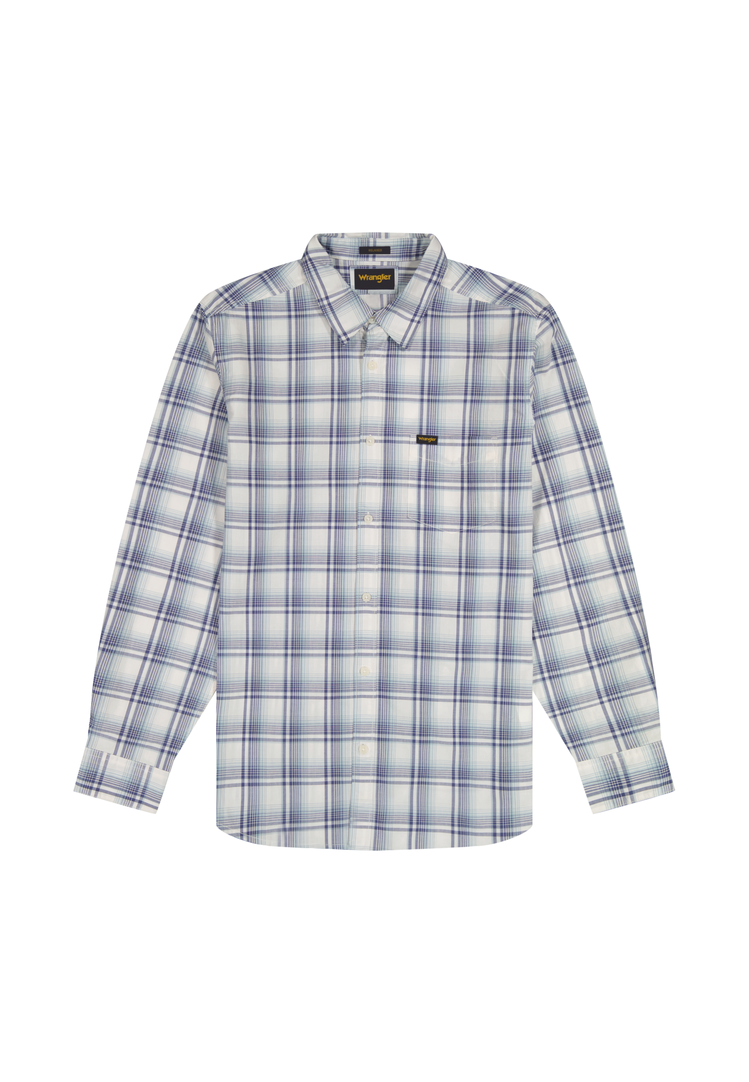1 camicia Pocket in blu bianco Camicie Wrangler