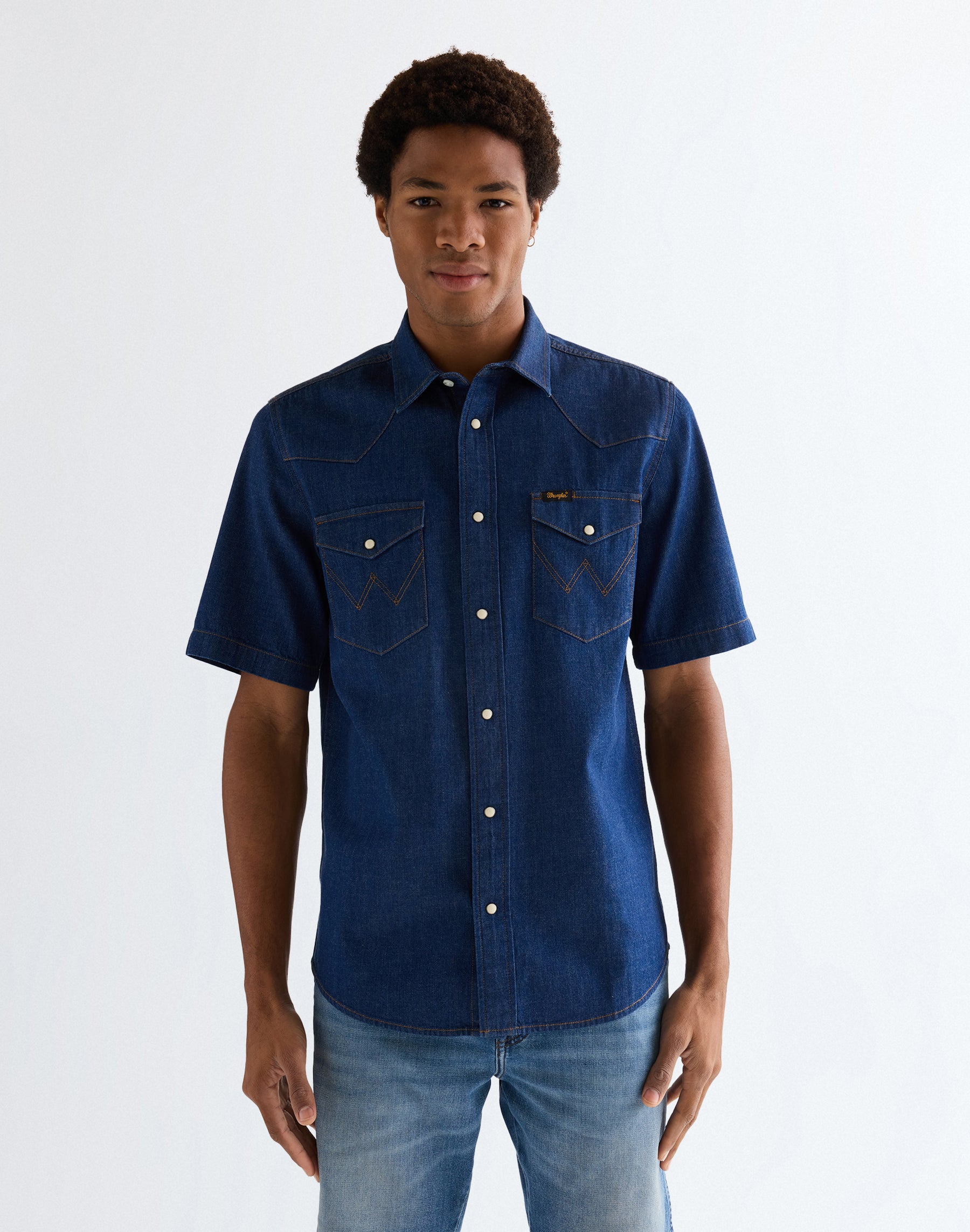 Western a maniche corte in Caroline Creek Camicie Wrangler