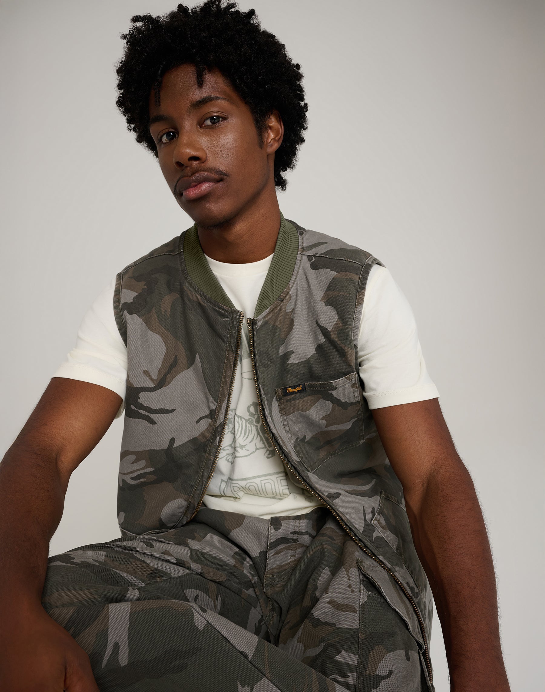 Gilet Mike Lucas in camo Giacche Wrangler