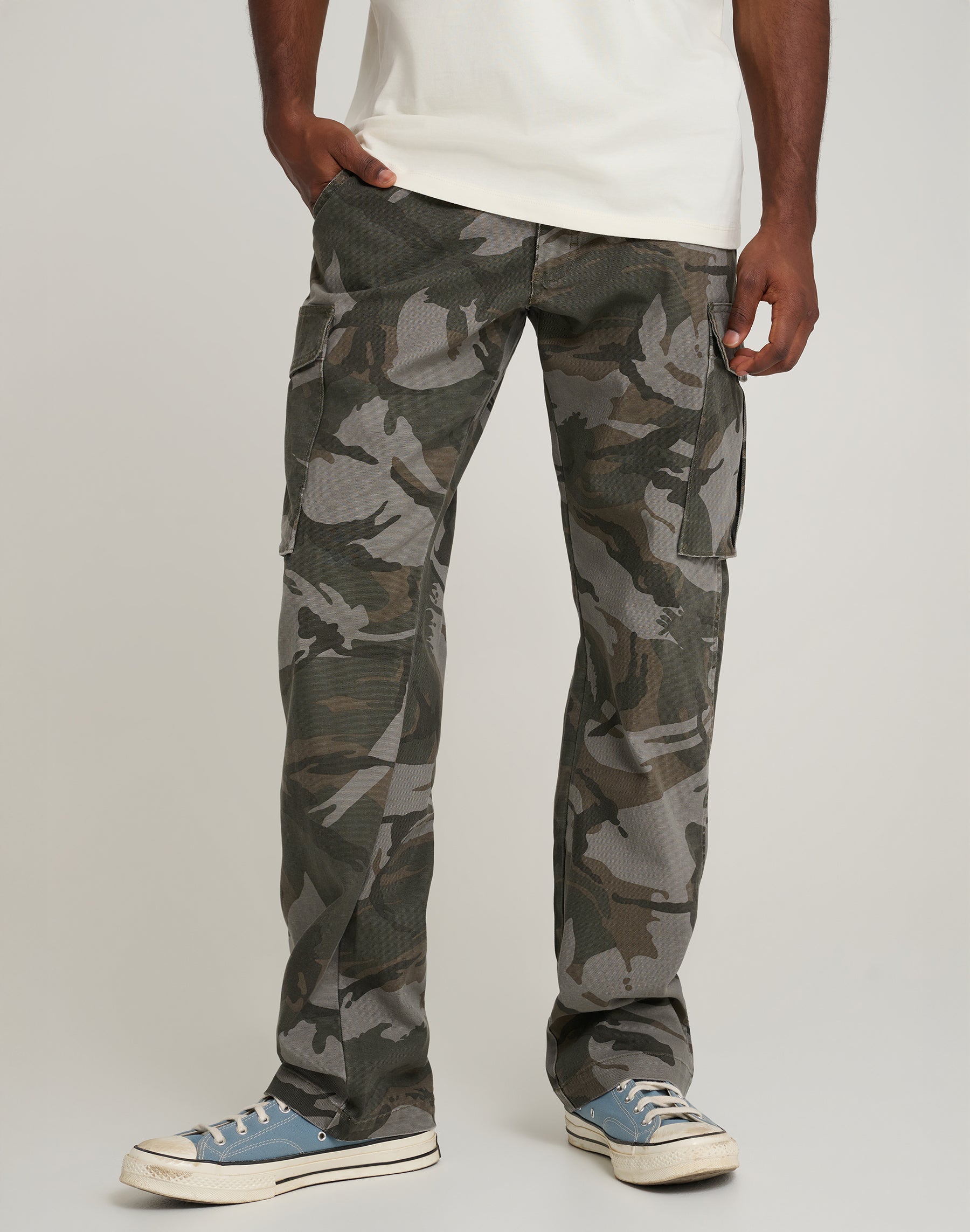 Pantaloni Mike Lucas in camo Pantaloni Wrangler