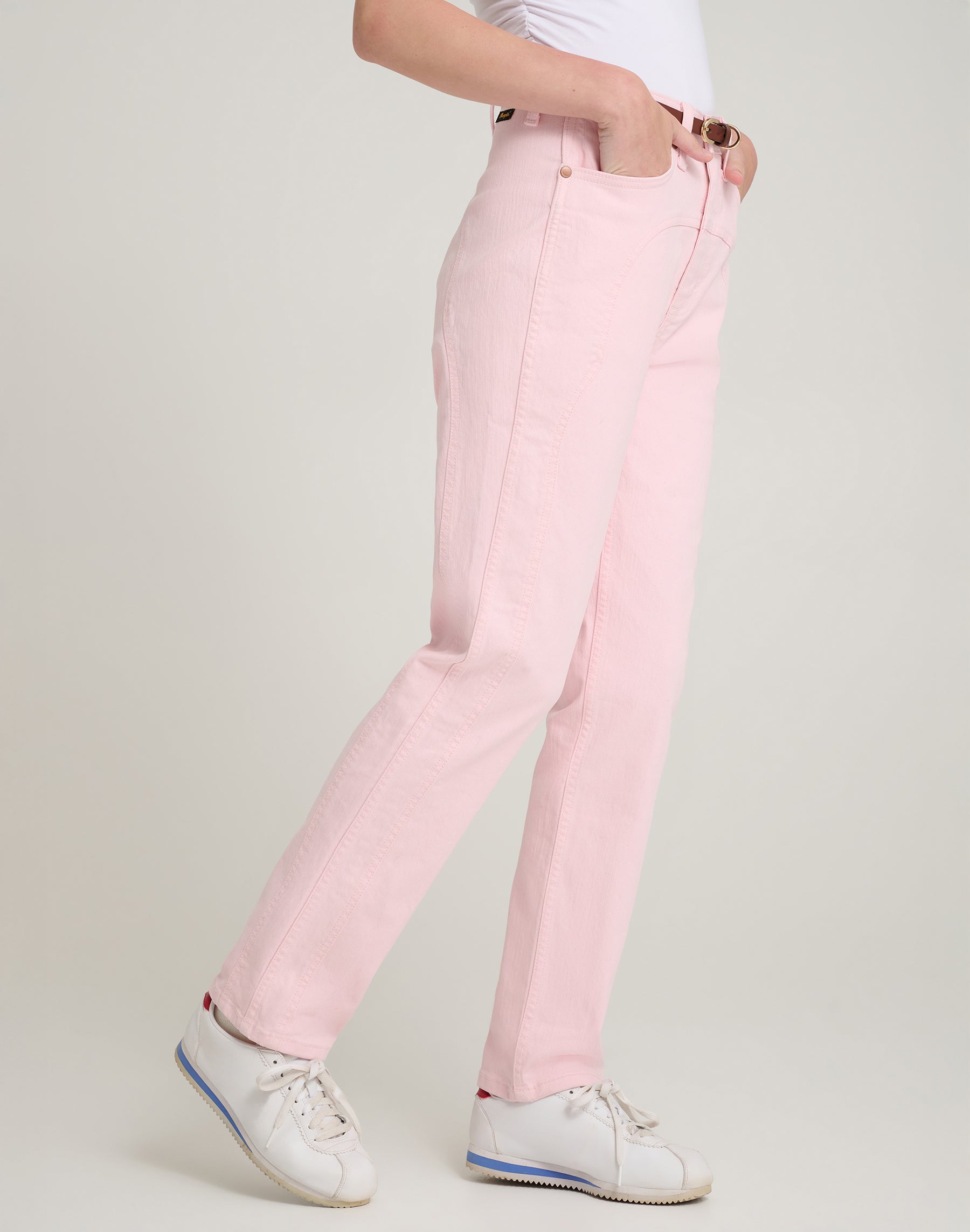Jeans Nancy in rosa chiaro Wrangler