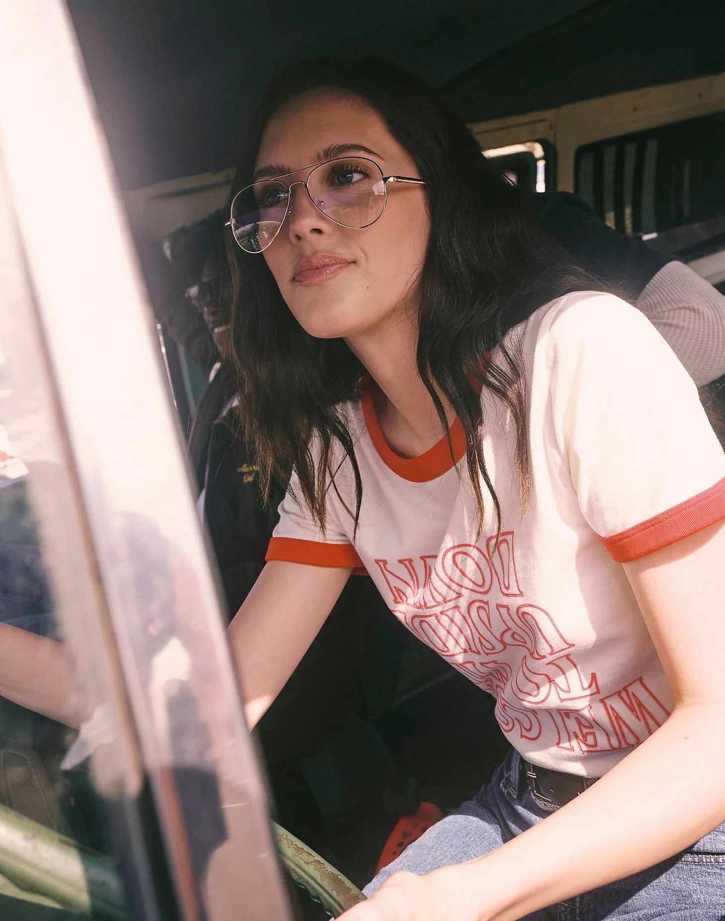 Maglietta Upside Down in Marshmallow