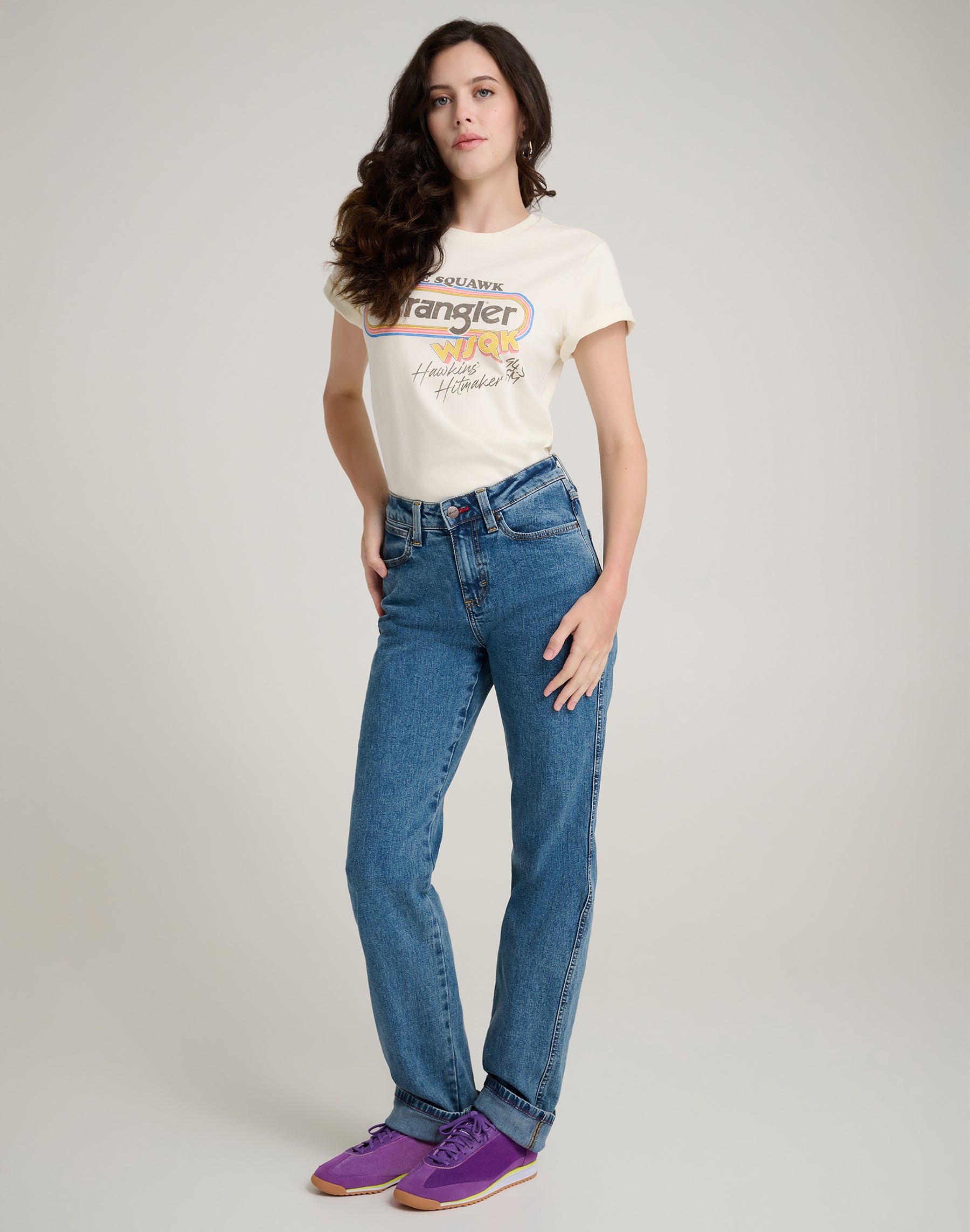 WSQK Tee in Marshmallow Magliette Wrangler