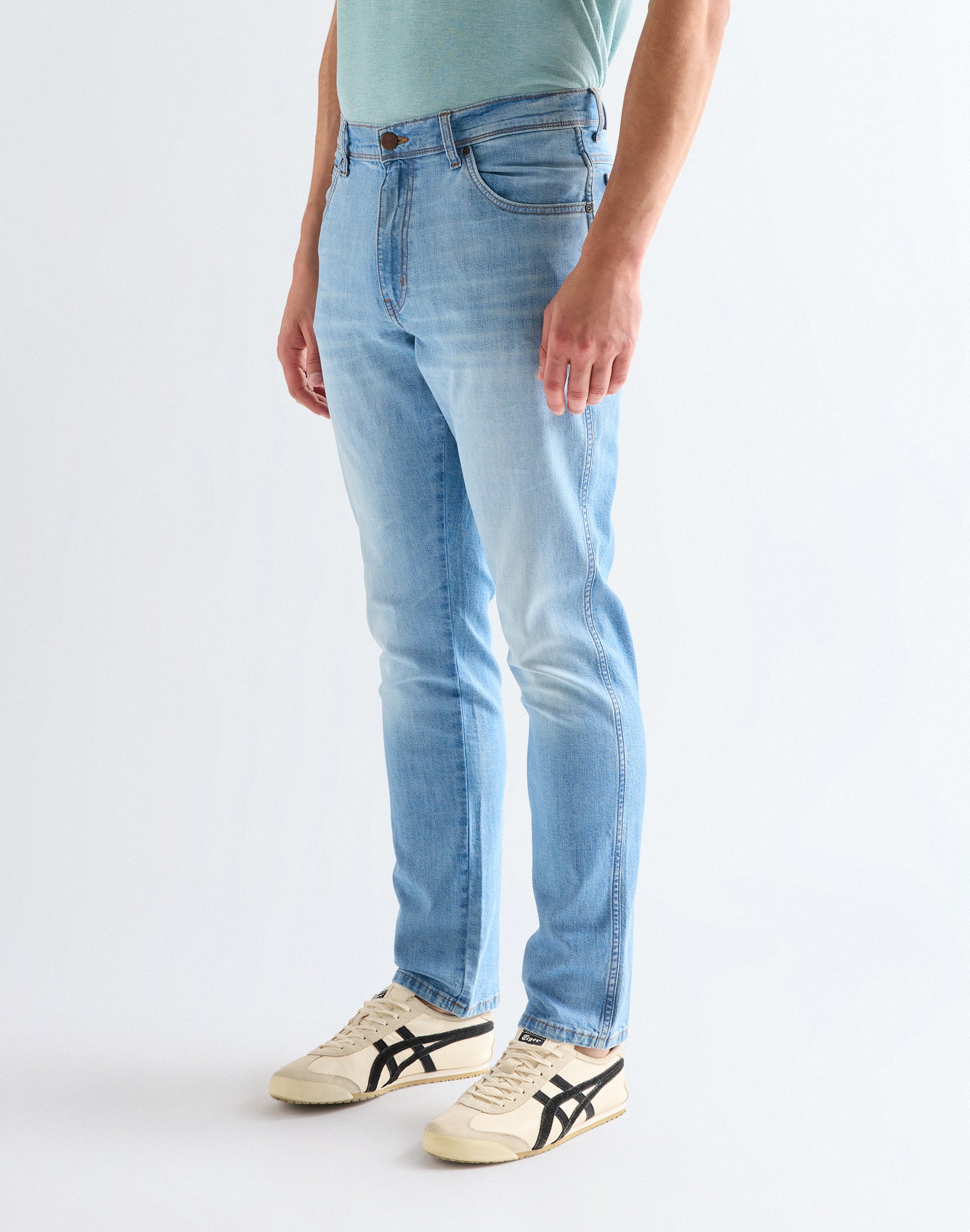 Texas Slim in jeans chiaro Wrangler