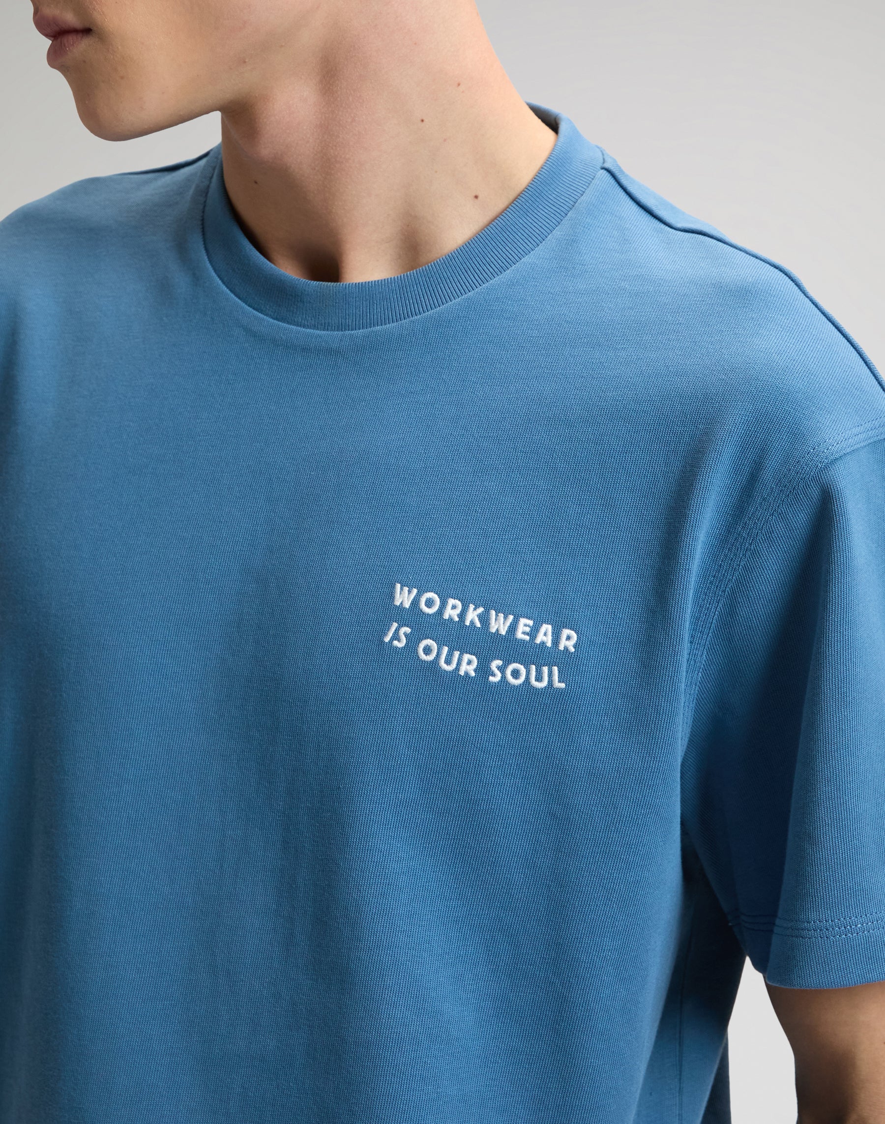 Maglietta Workwear Soul in blu lavoro