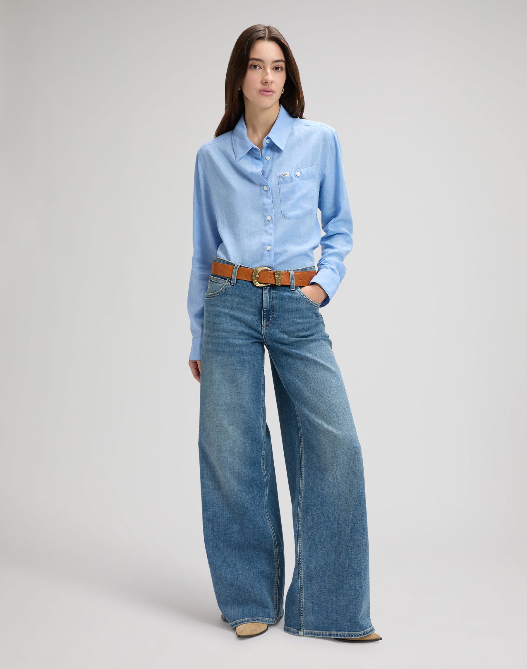 Cintura Boho in color cuoio