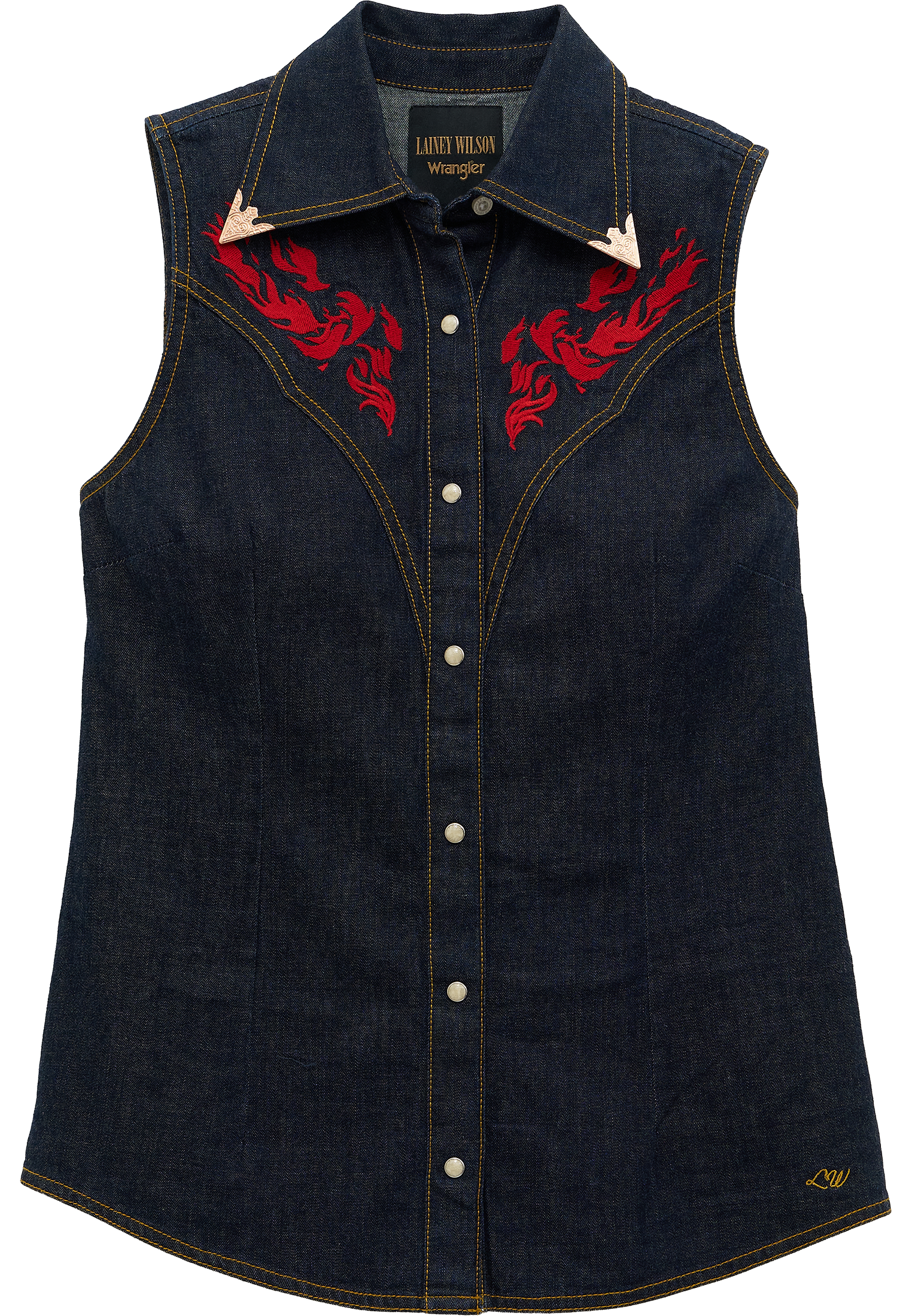 Camicia senza maniche in Rinse Camicie Wrangler