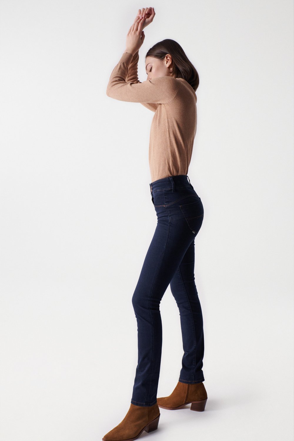 Jeans Secret Slim con lavaggio a risciacquo Salsa Jeans