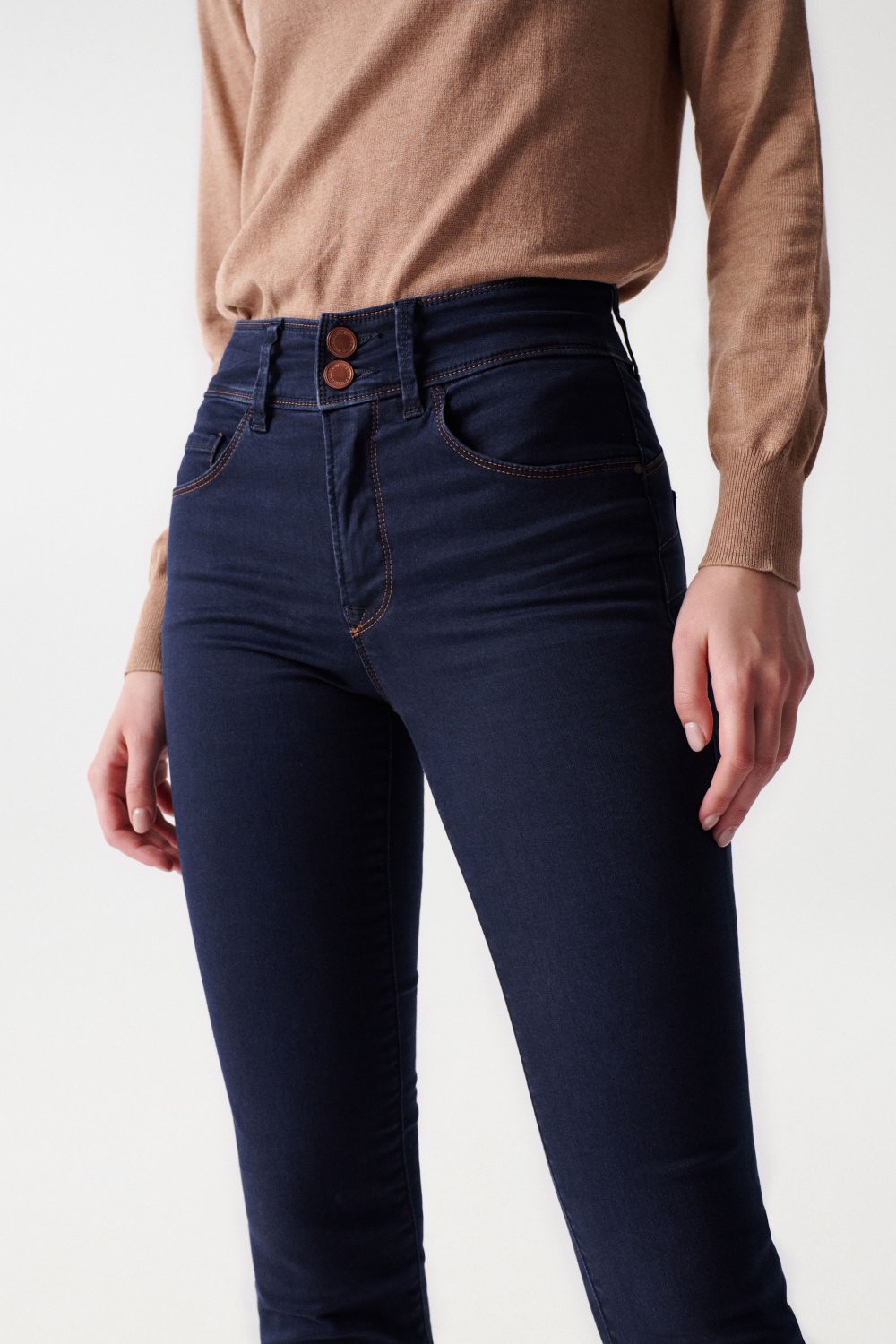 Jeans Secret Slim con lavaggio a risciacquo Salsa Jeans