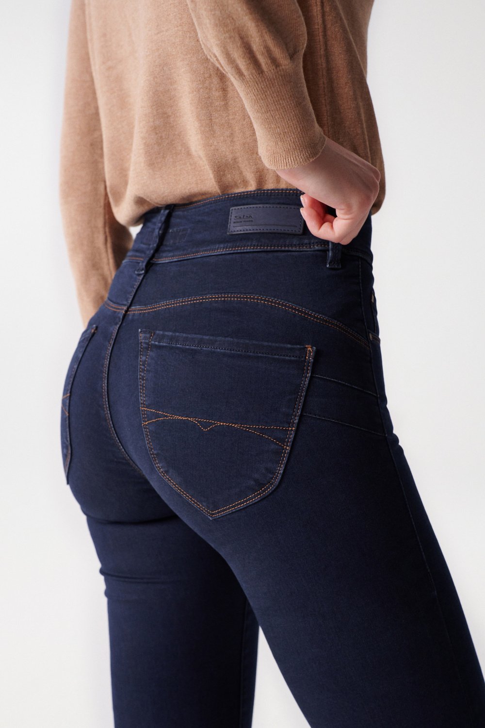 Jeans Secret Slim con lavaggio a risciacquo Salsa Jeans