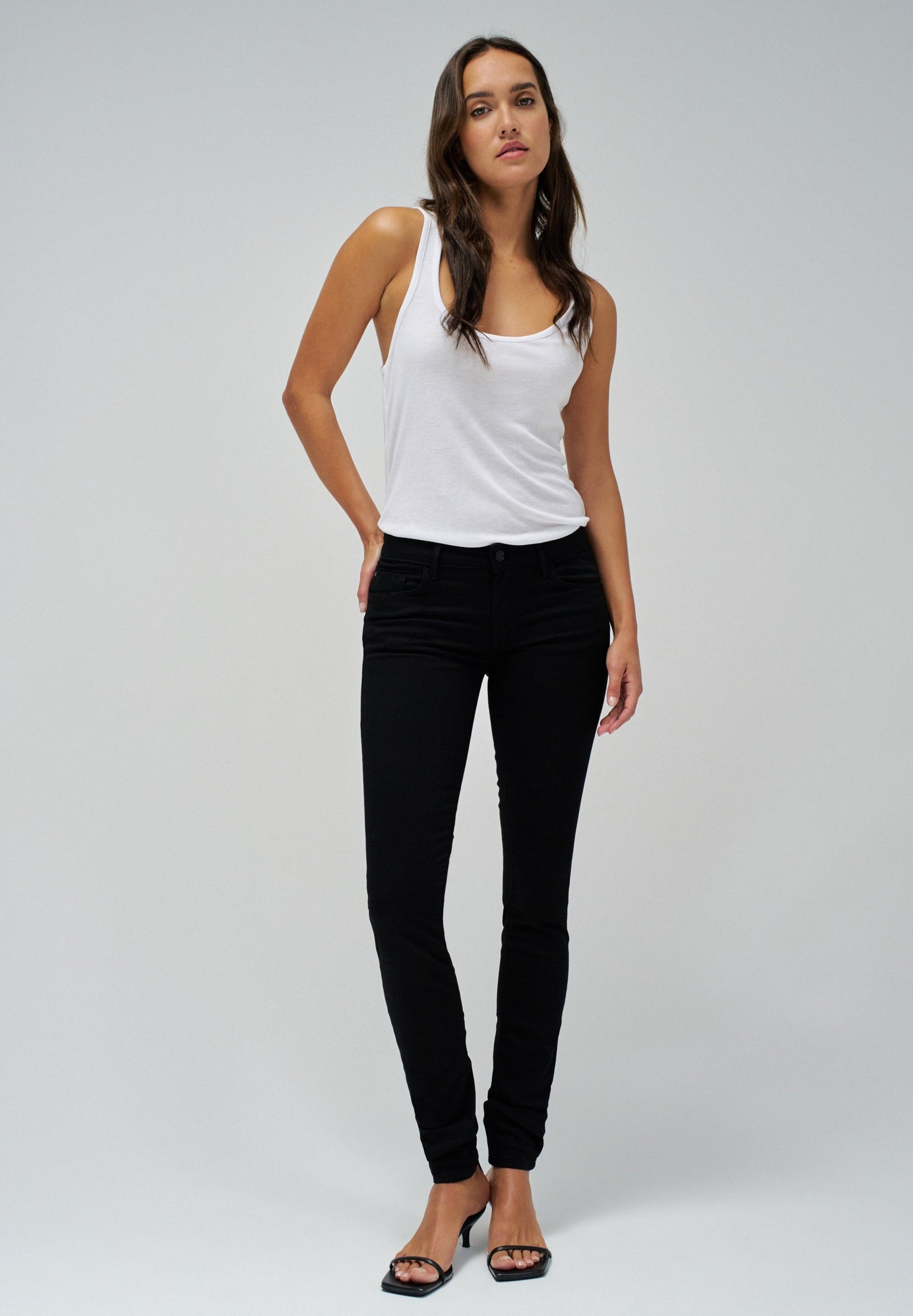 Wonder Skinny Push-Up in jeans neri Salsa Jeans