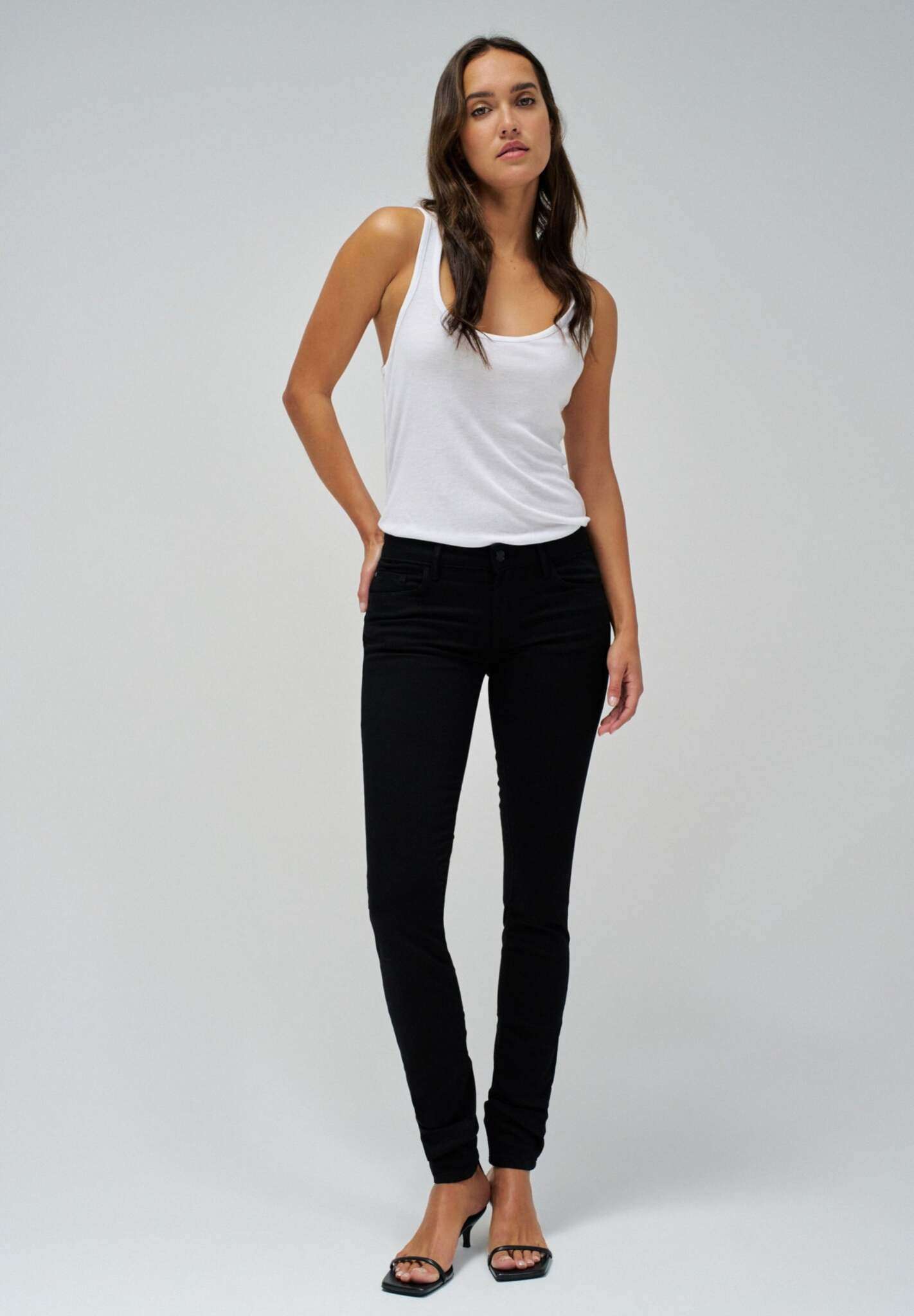 Wonder Skinny Push-Up in jeans neri Salsa Jeans