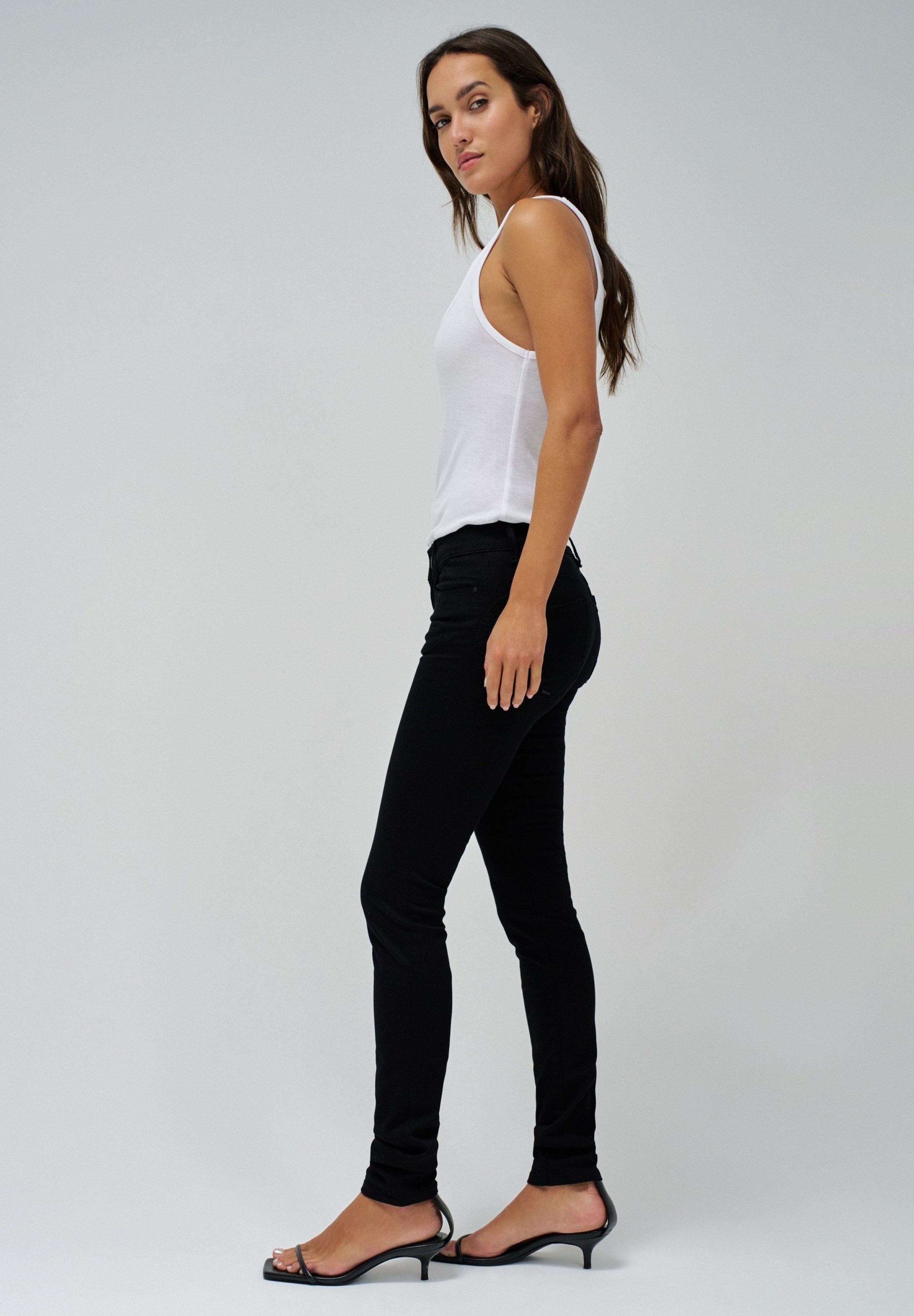Wonder Skinny Push-Up in jeans neri Salsa Jeans