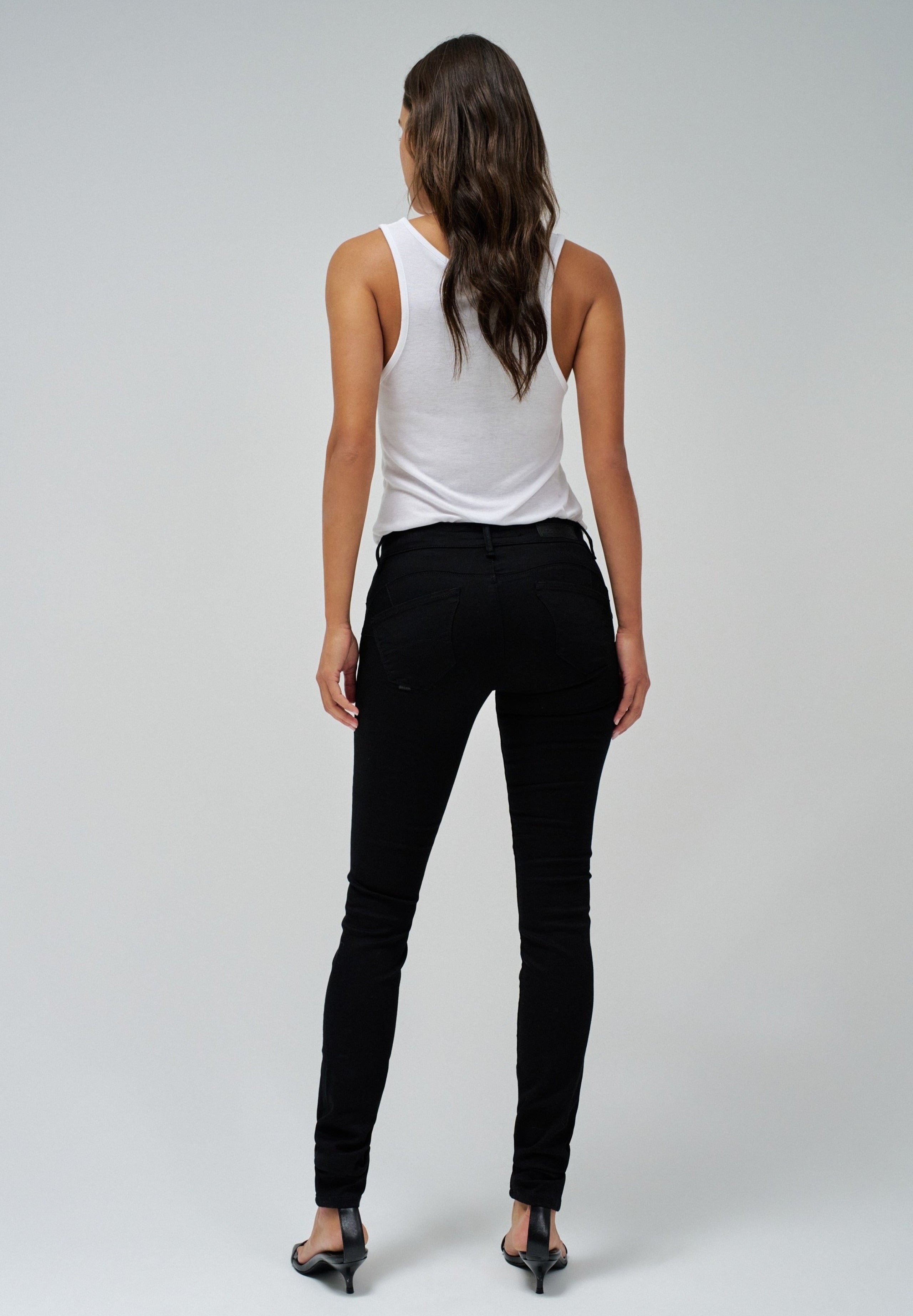 Wonder Skinny Push-Up in jeans neri Salsa Jeans
