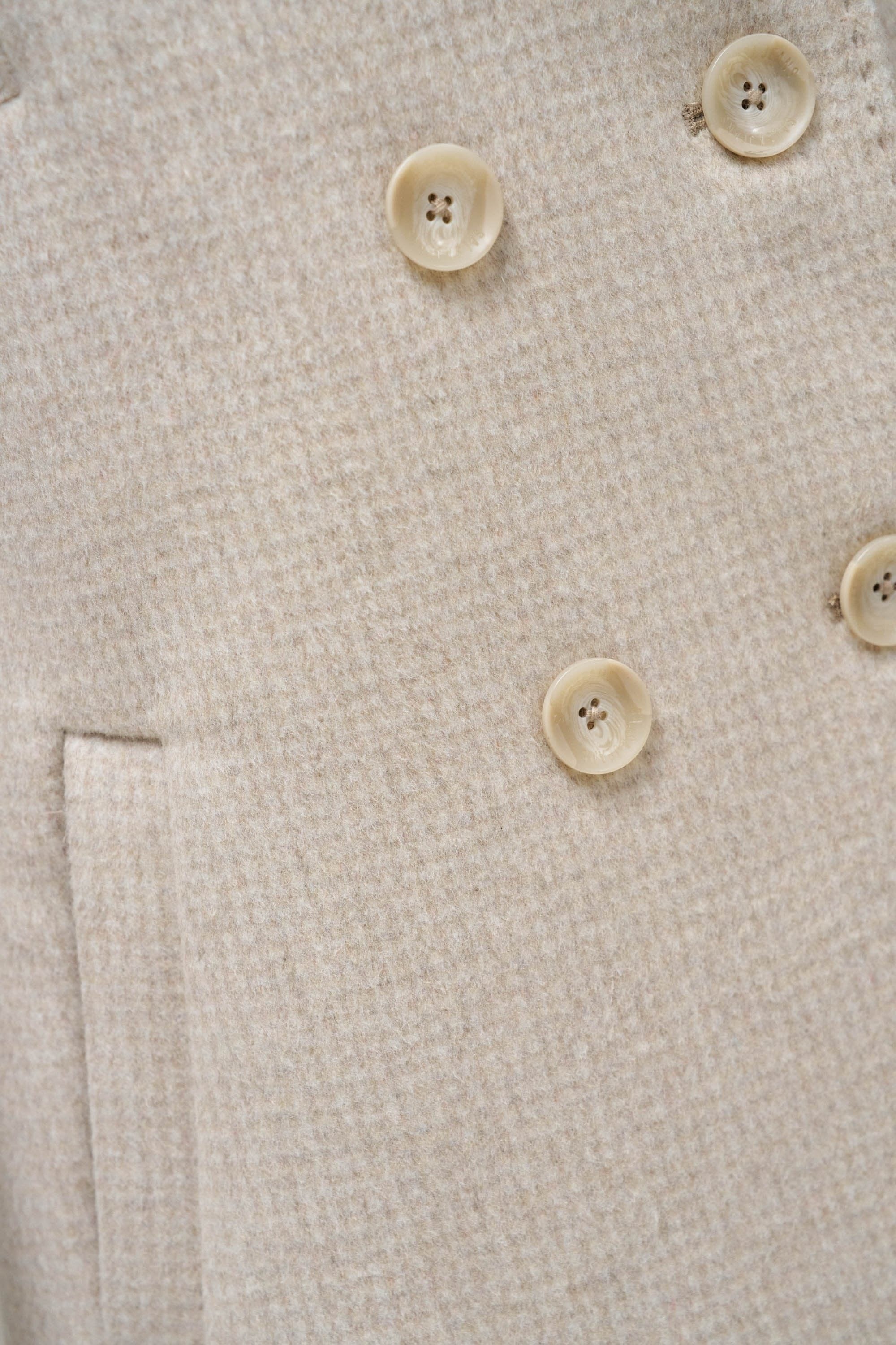 Cappotto lungo in lana Grace in beige chiaro V1 Giacche Salsa Jeans