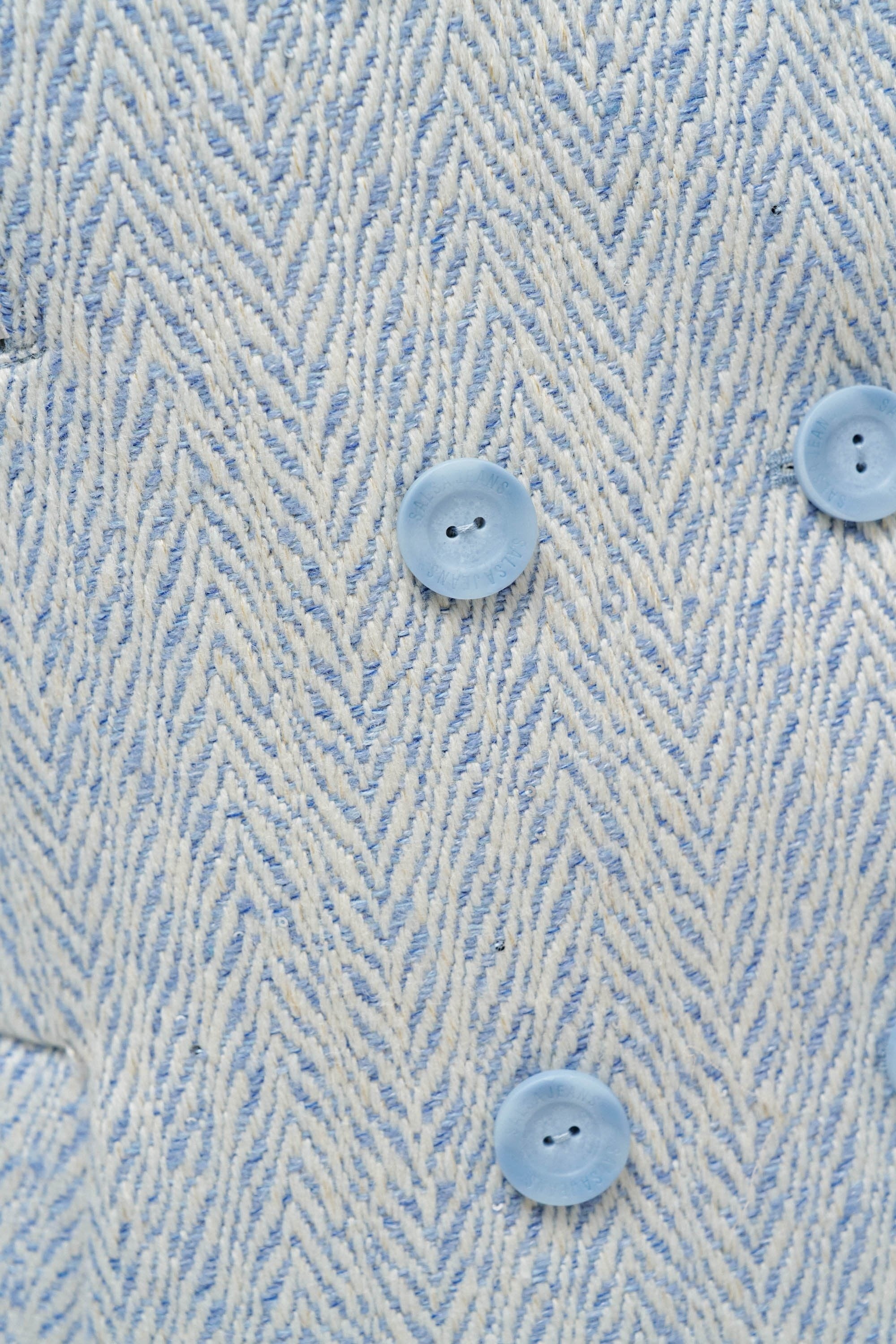 Cappotto lungo in lana Grace in azzurro V1 Giacche Salsa Jeans