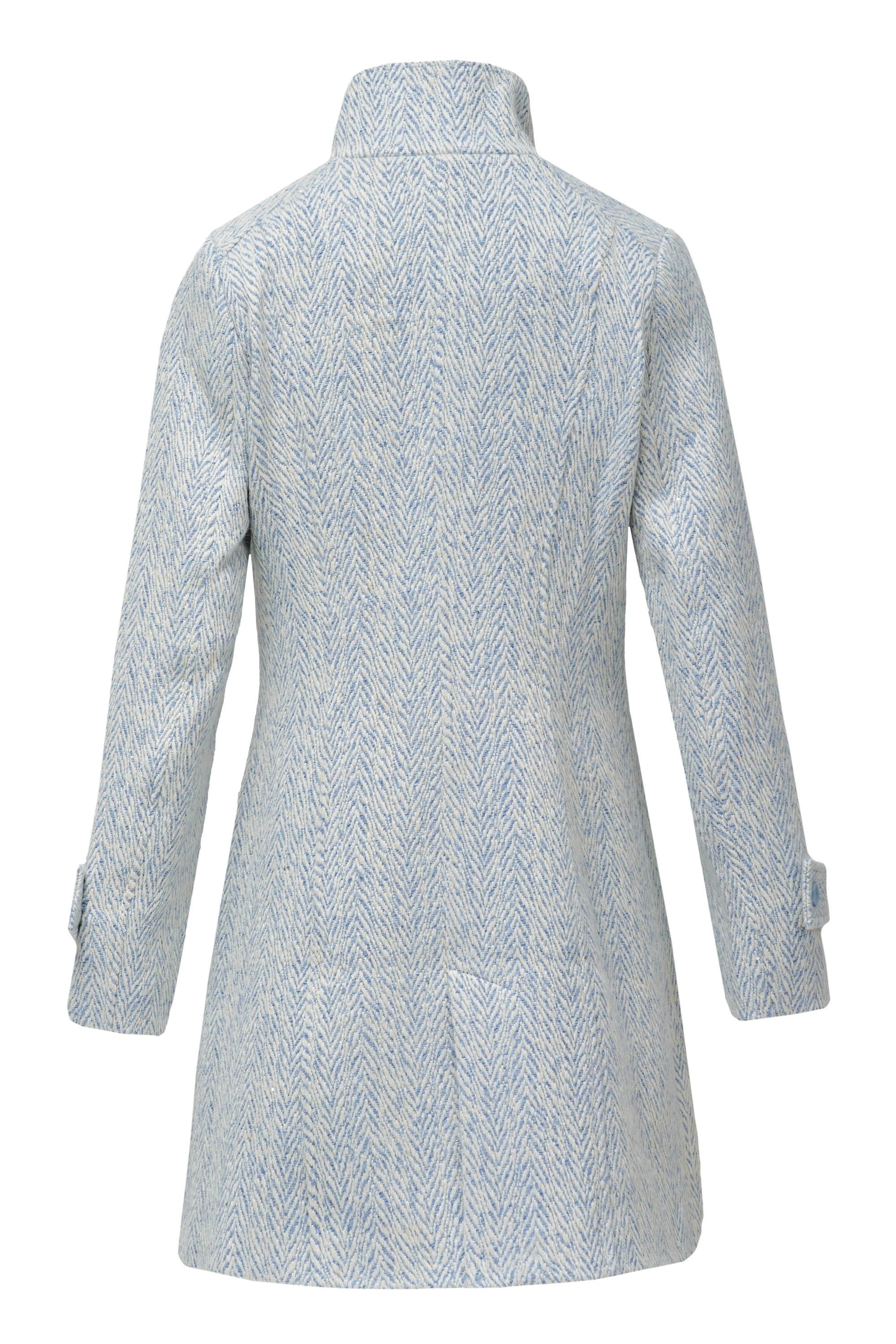Cappotto lungo in lana Grace in azzurro V1 Giacche Salsa Jeans