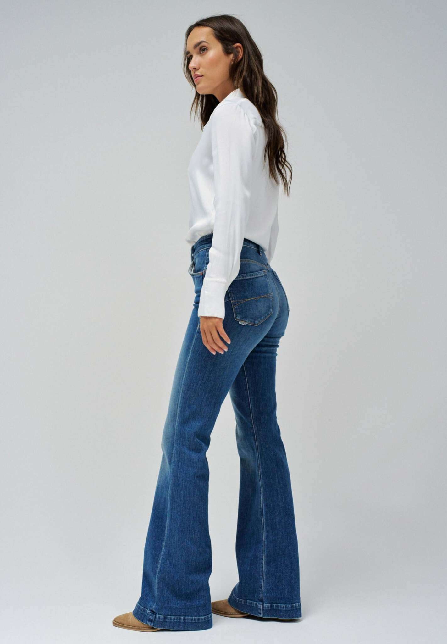 Jeans Faith Flare a lavaggio medio Salsa Jeans