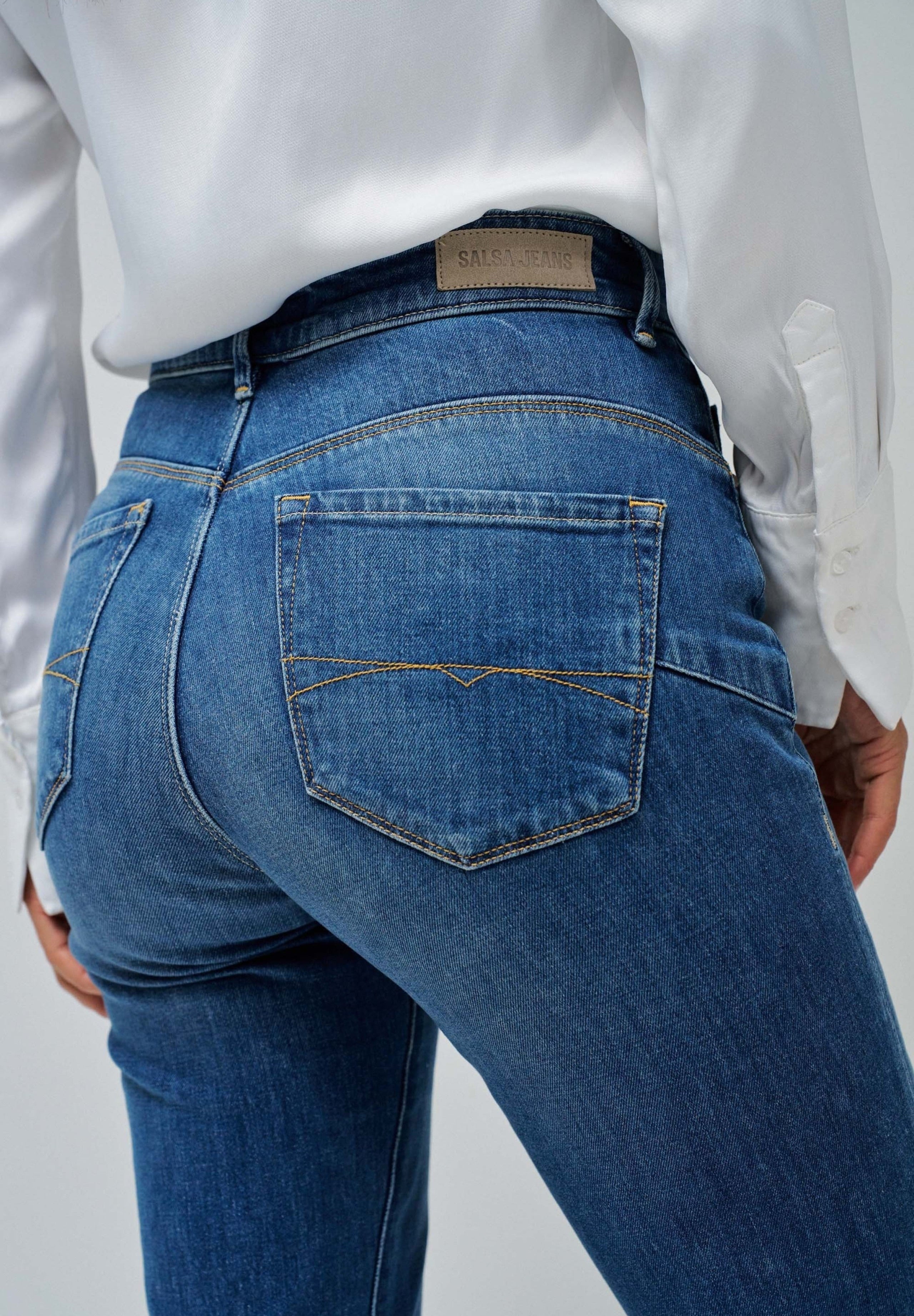 Jeans Faith Flare a lavaggio medio Salsa Jeans