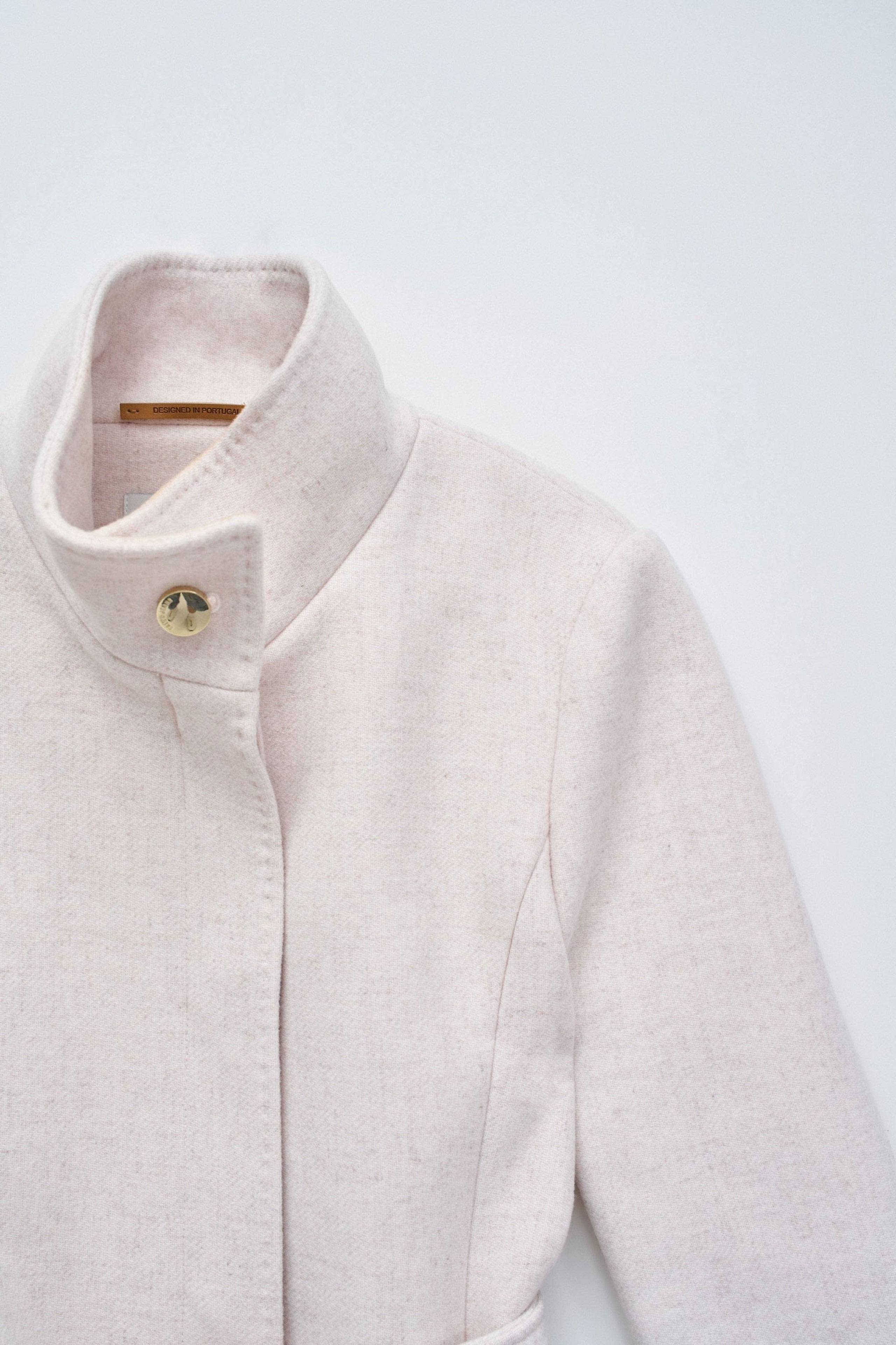 Il cappotto di lana rivisitato in beige chiaro V1 Giacche Salsa Jeans