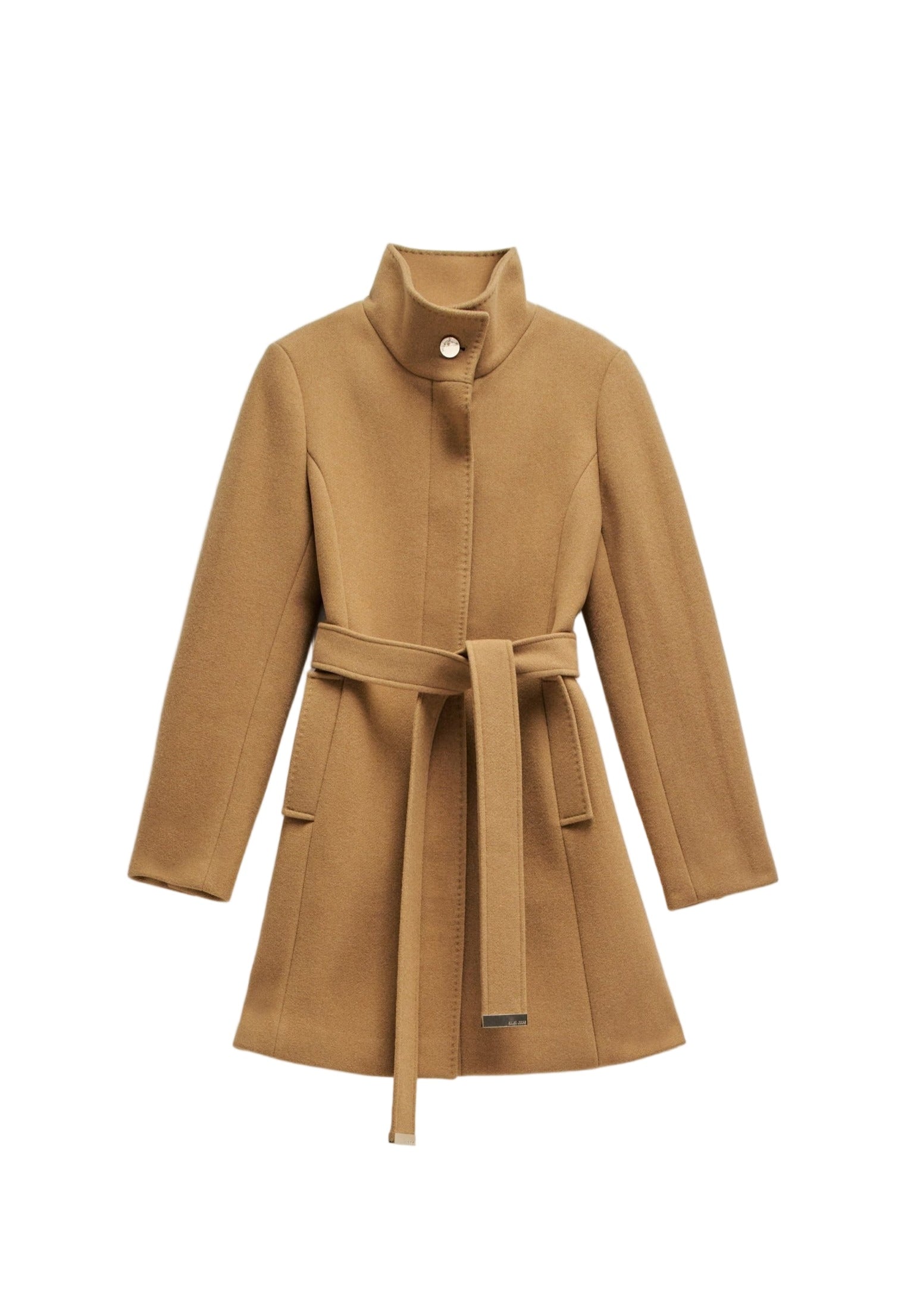 Il cappotto di lana rivisitato in giacca beige scuro Salsa Jeans