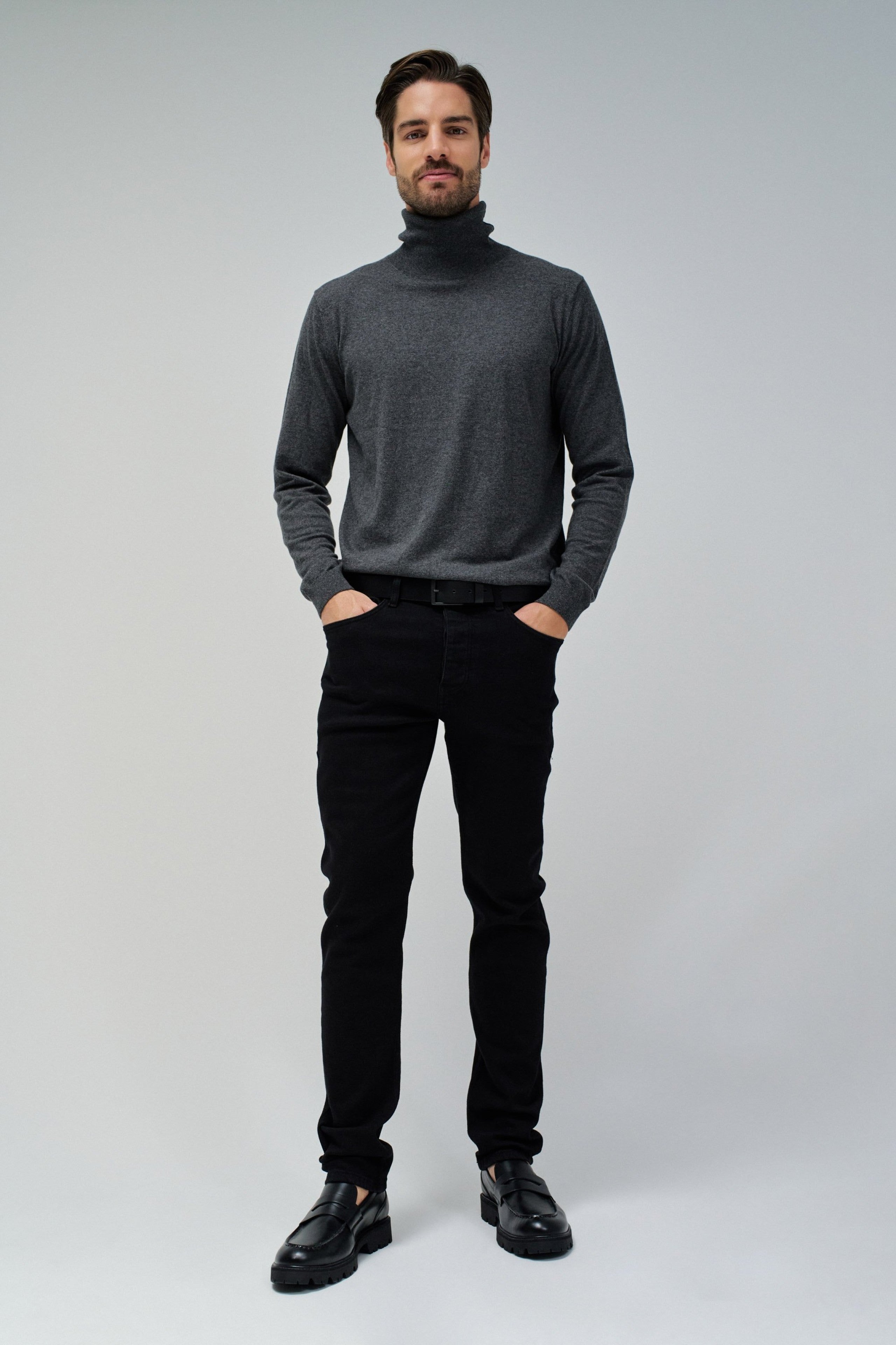 Jeans Slim Denim in Nero Jeans Salsa Jeans