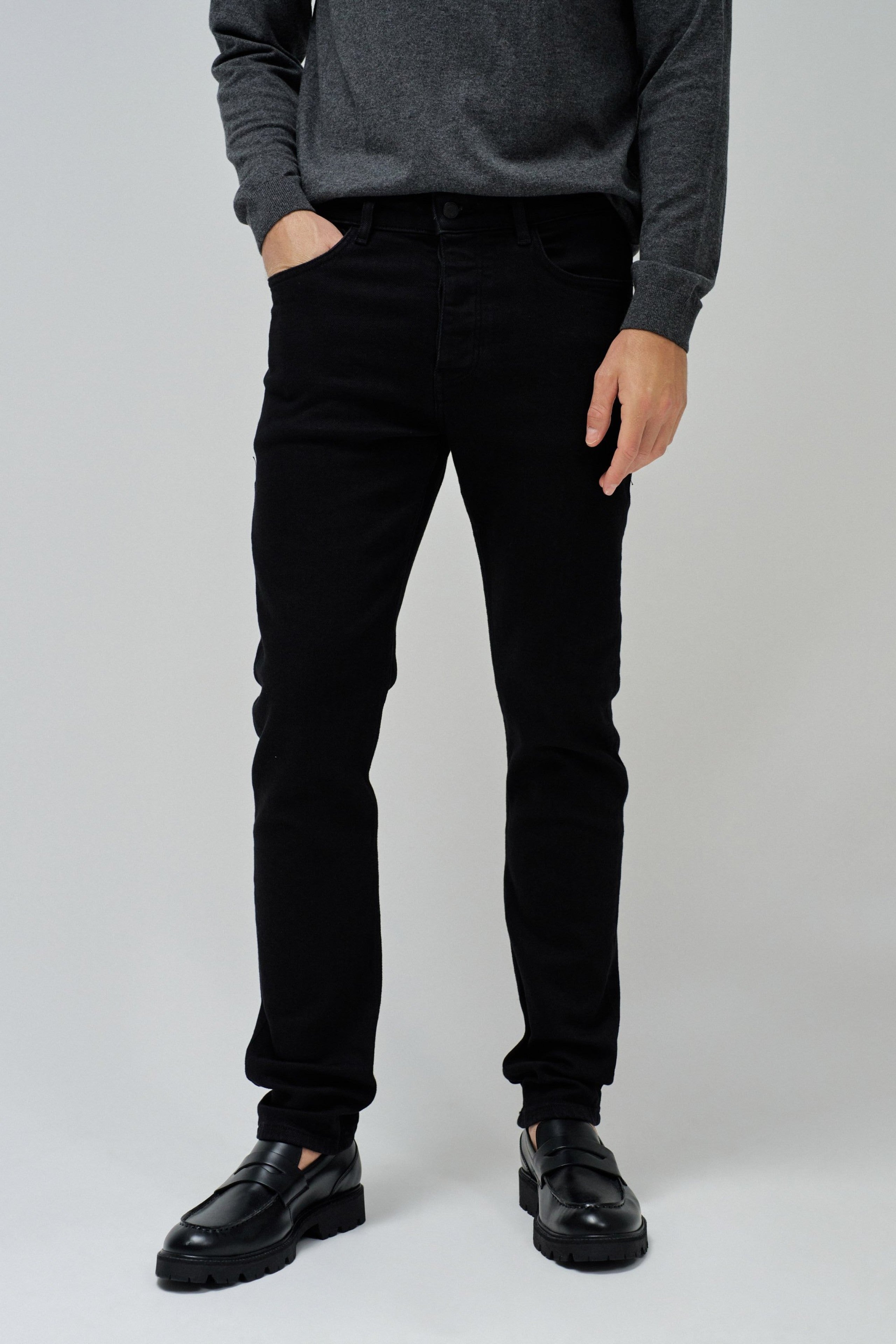 Jeans Slim Denim in Nero Jeans Salsa Jeans