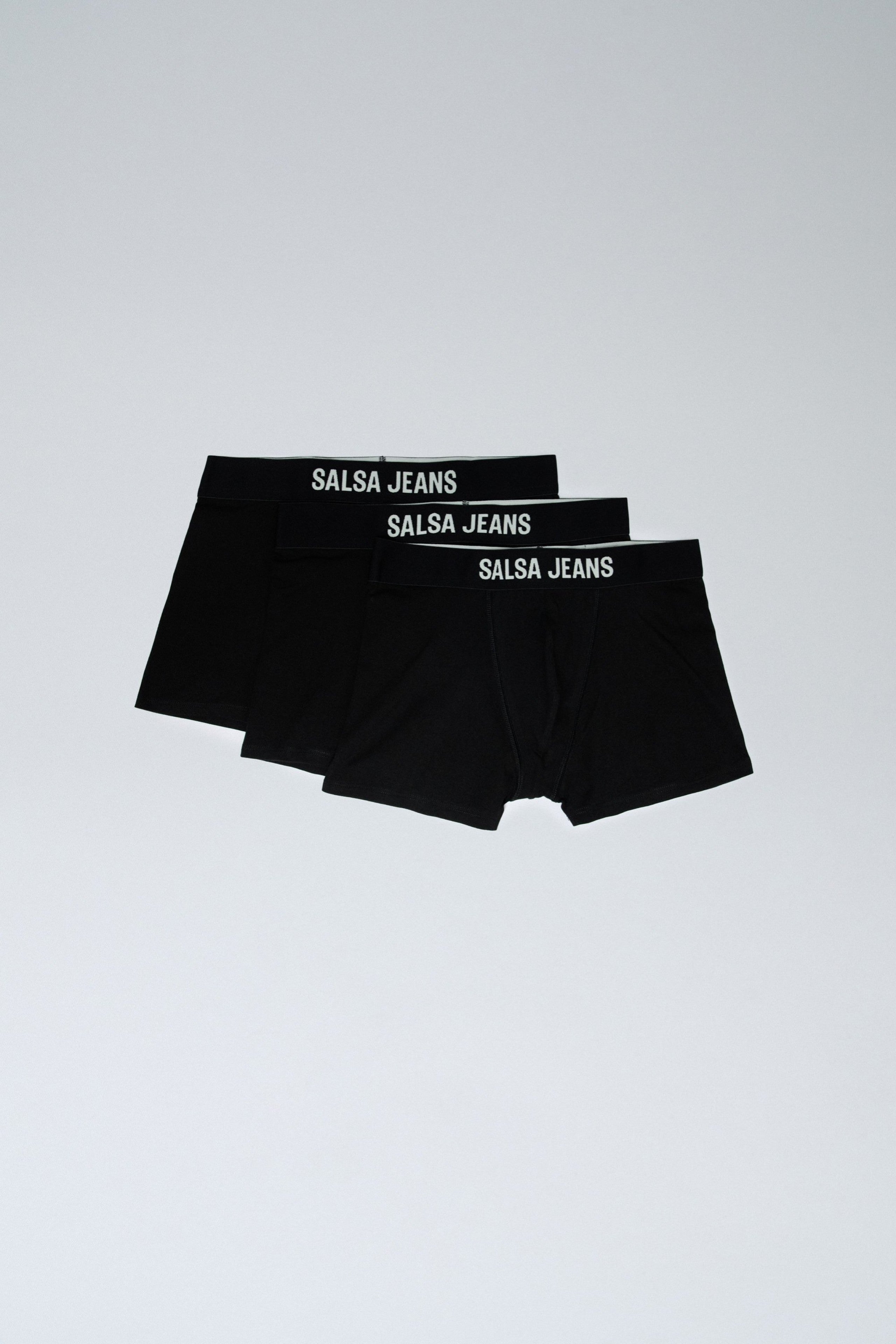 3 Pack di marchi e costumi da bagno solidi in nero Intimo Salsa Jeans