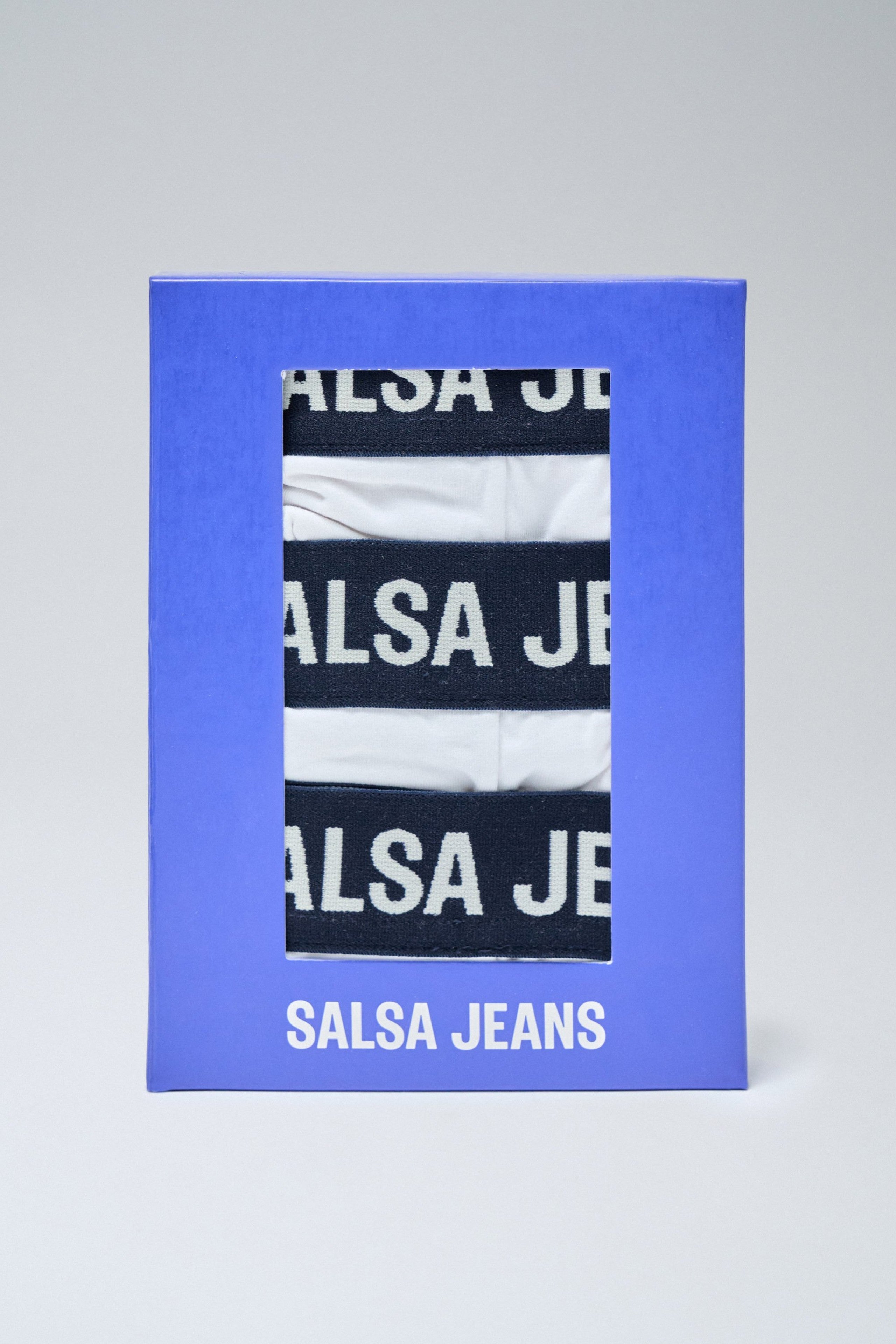 3 Pack di marchi e costumi da bagno solidi in bianco Intimo Salsa Jeans