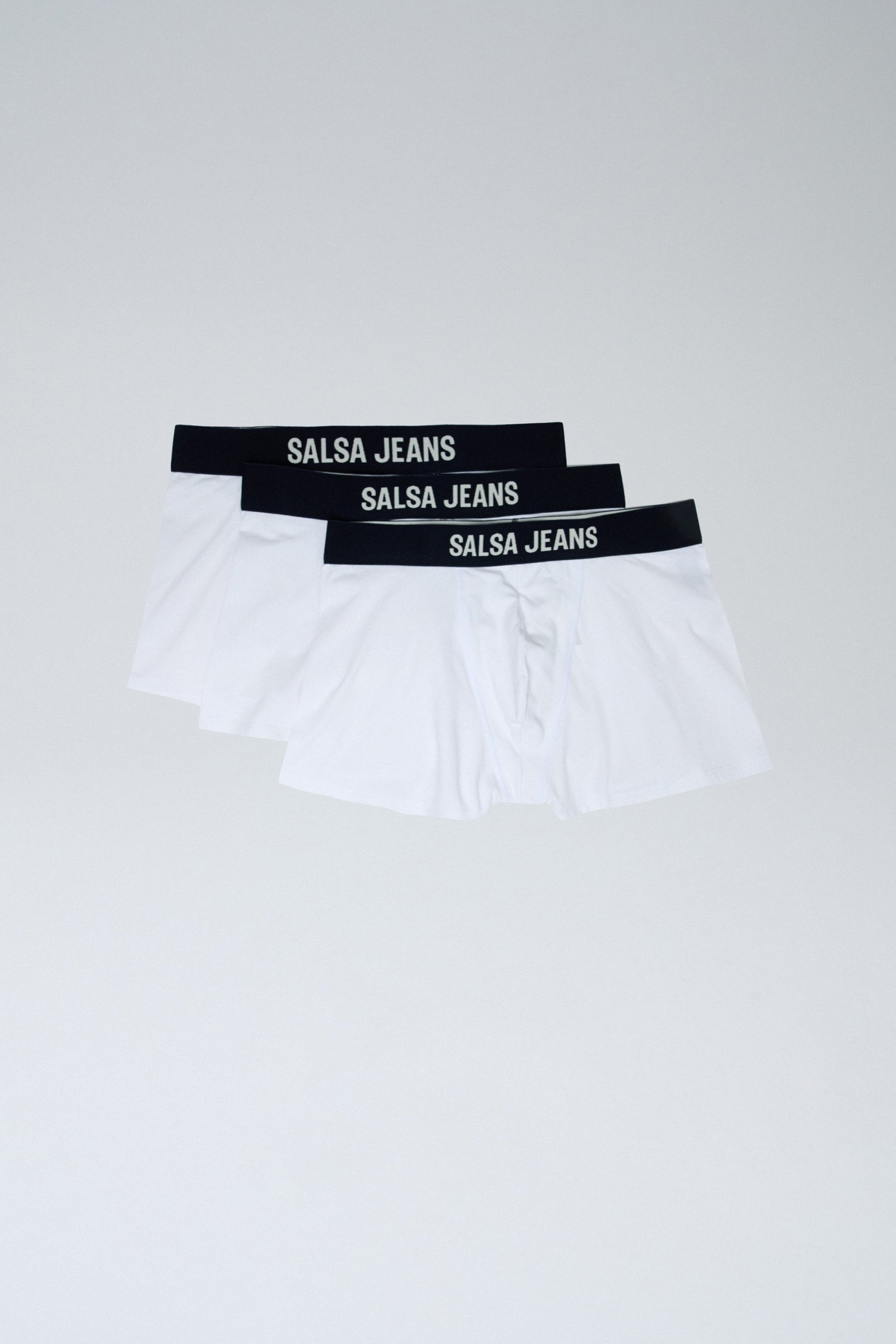 3 Pack di marchi e costumi da bagno solidi in bianco Intimo Salsa Jeans