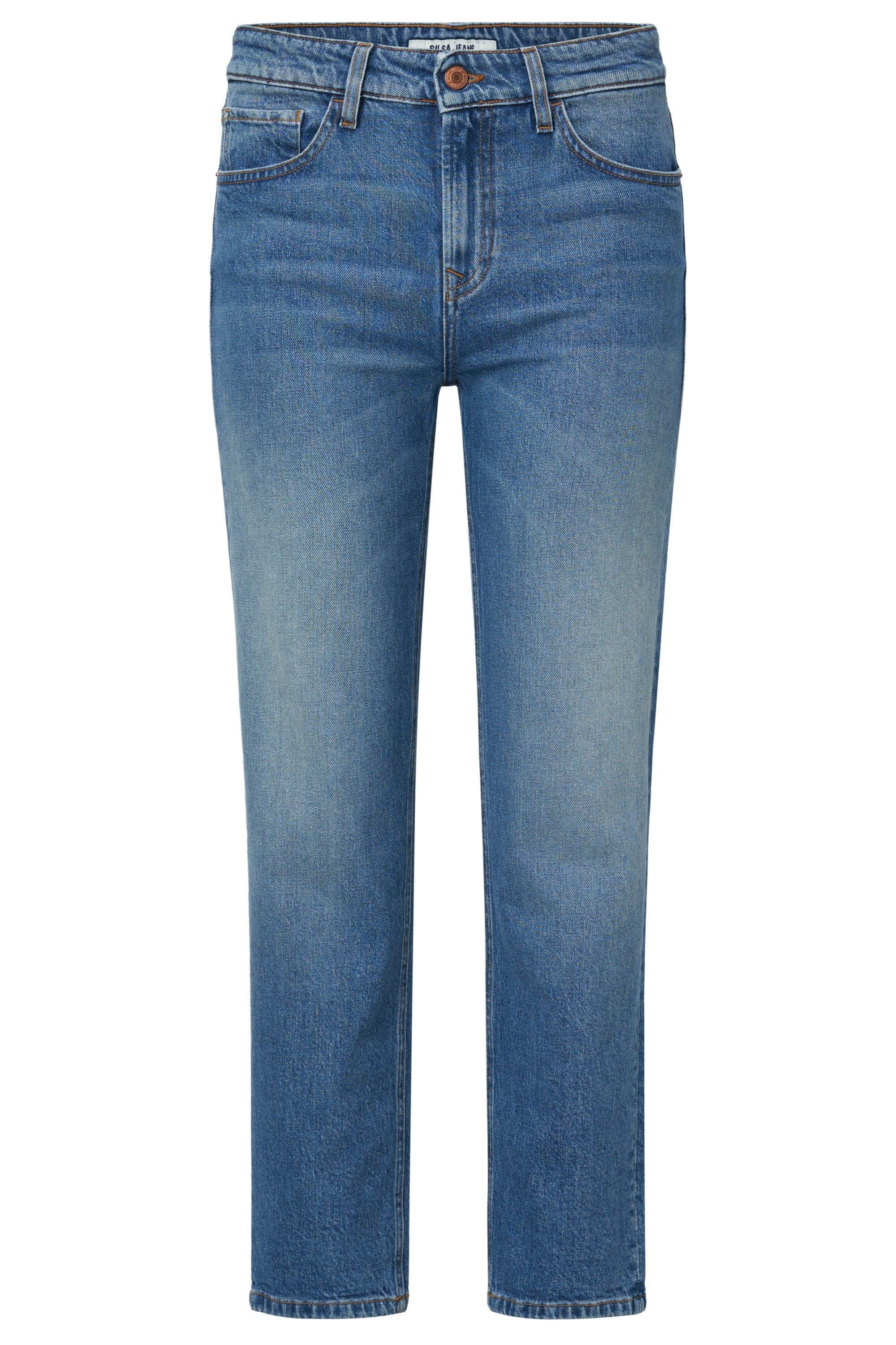 Jeans True Cropped Slim con lavaggio medio Salsa Jeans