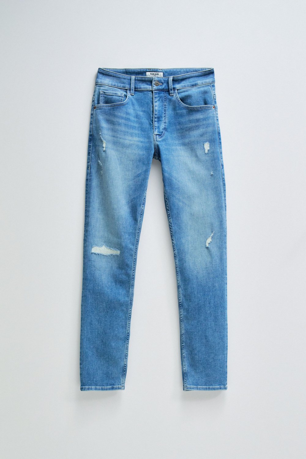 Jeans Slim S-Active Destroyed in Greencast Salsa Jeans