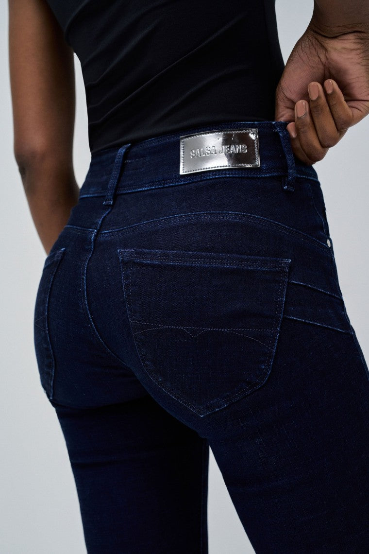 Jeans Secret Straight in lavaggio scuro Salsa Jeans