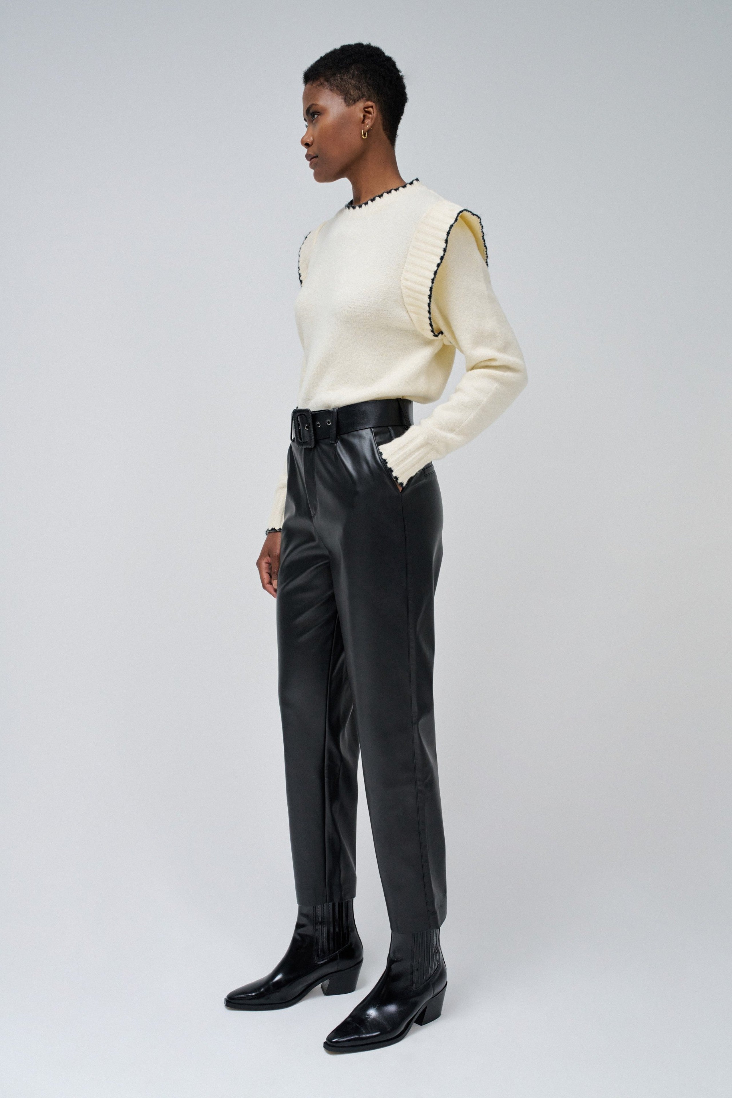 Pantaloni Chino in Nero Salsa Jeans