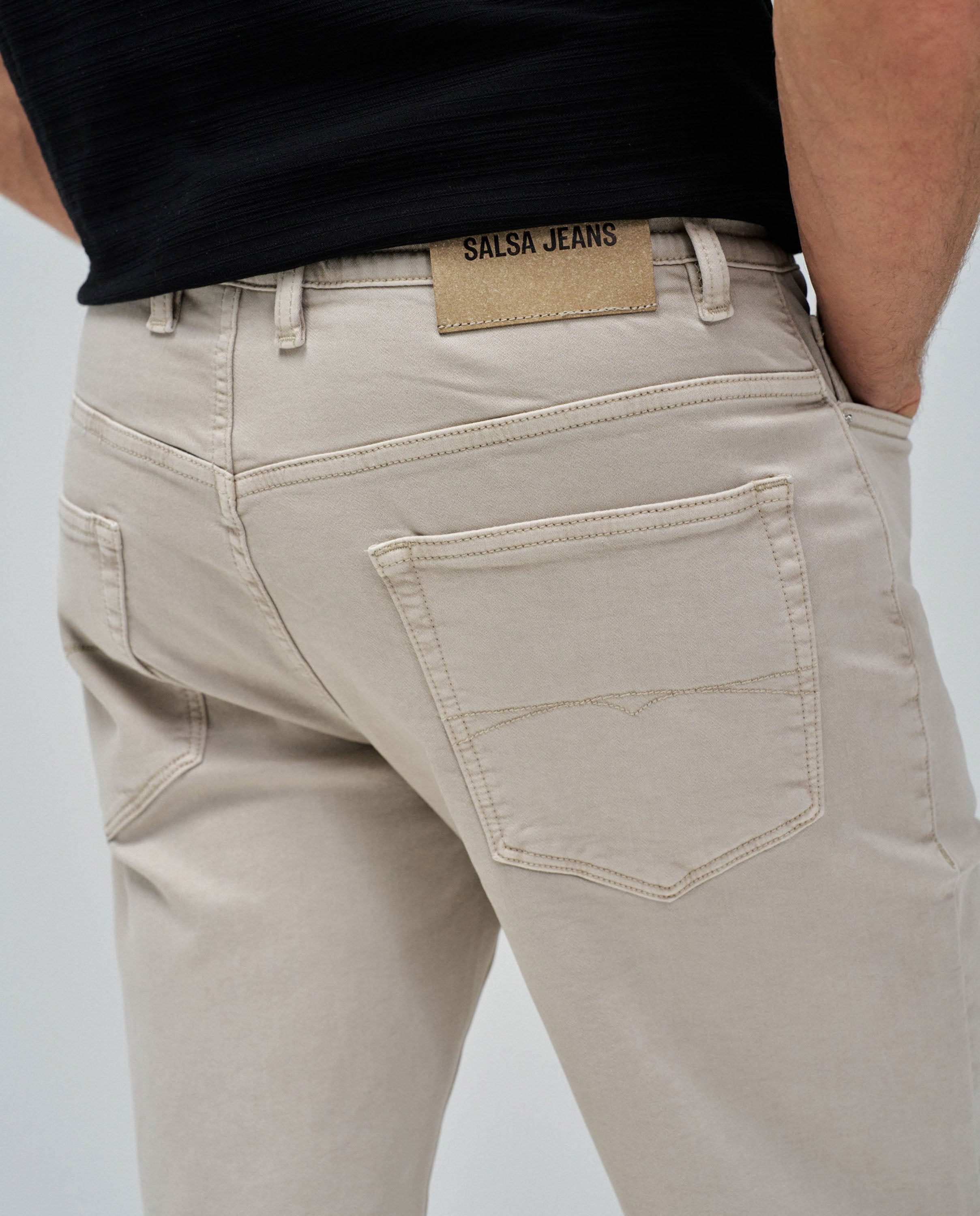 Joggers corti S-Activ in pantaloncini beige chiaro Salsa Jeans