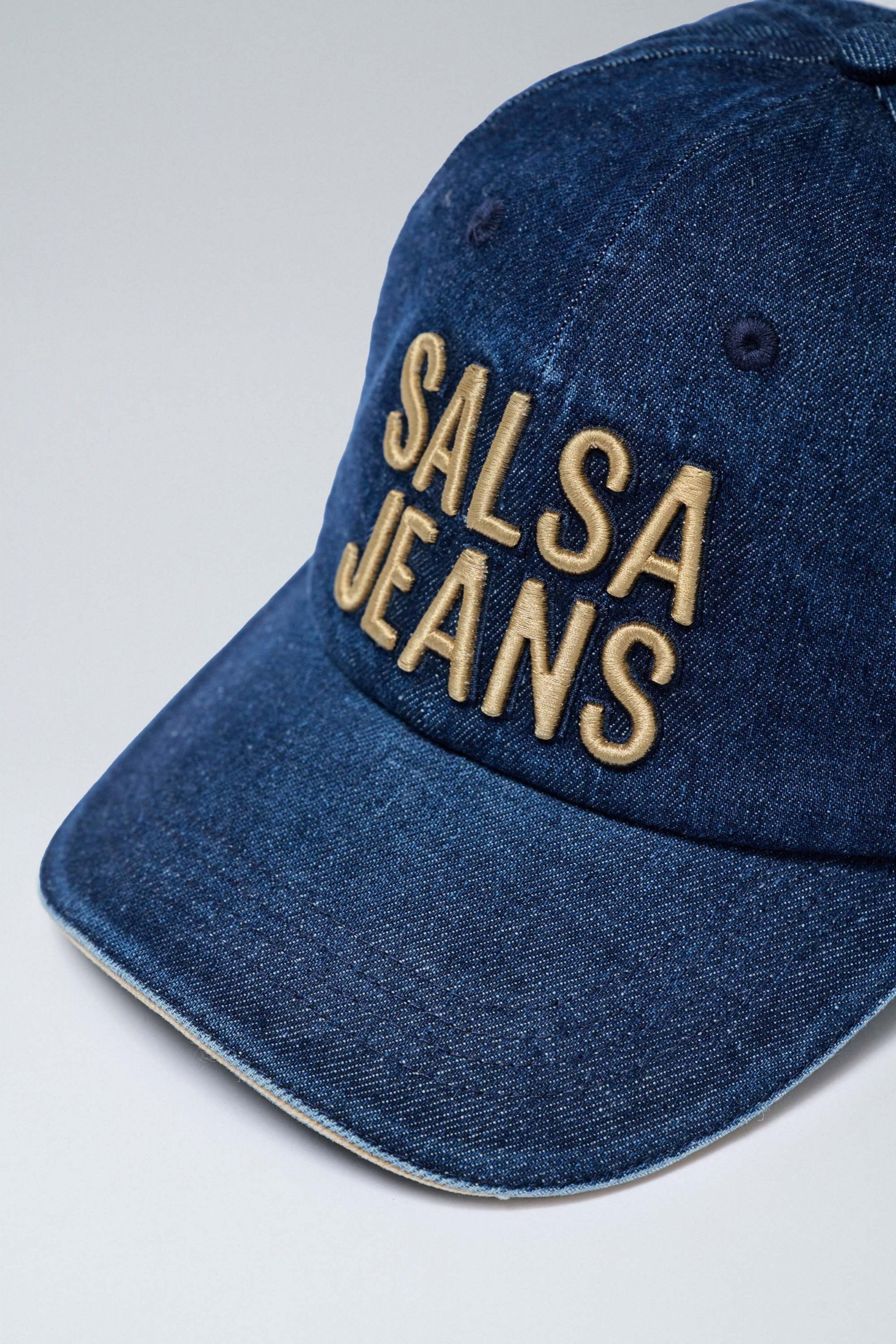 Berretto in denim con lavaggio medio Caps Salsa Jeans