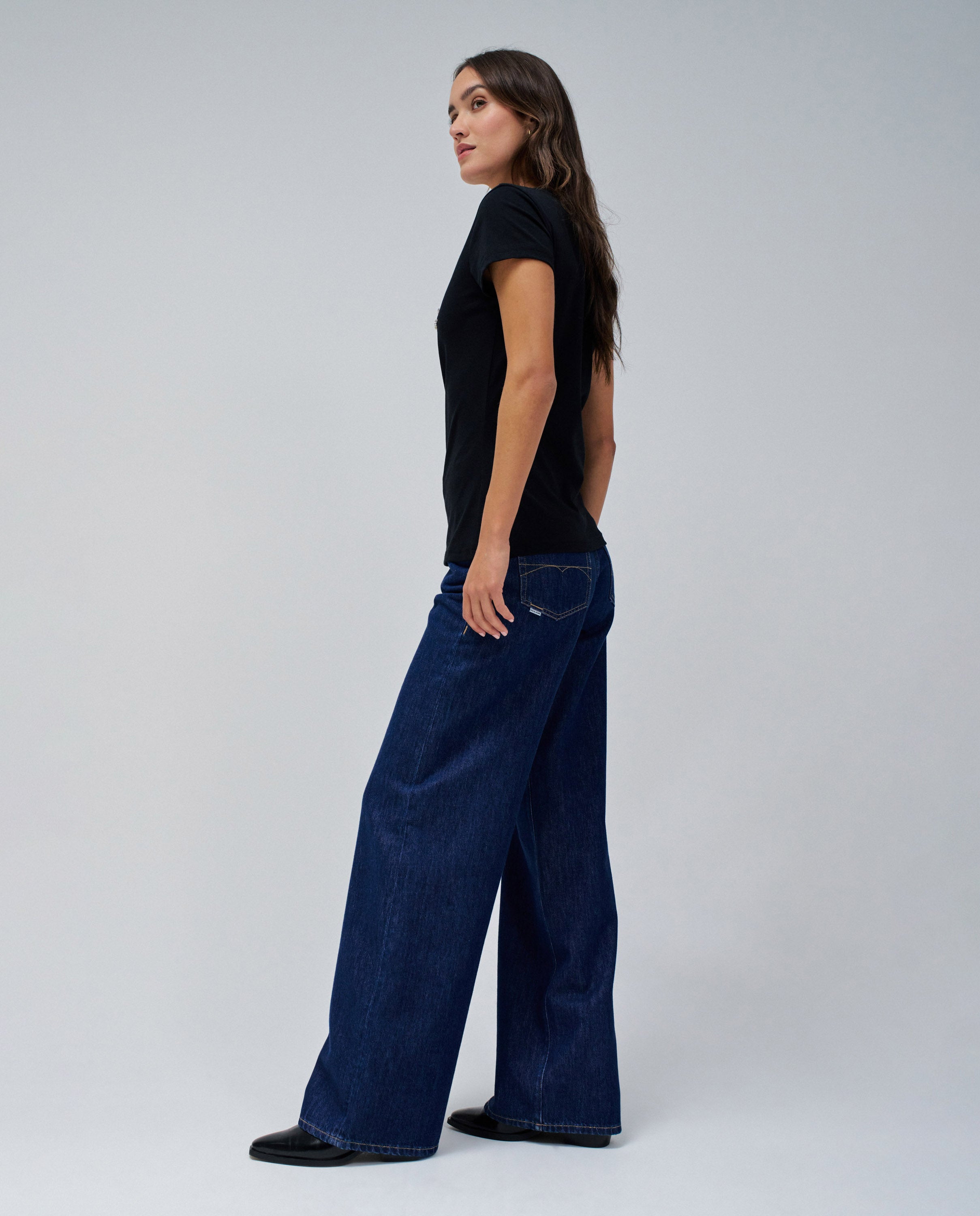 Maglietta Branding in Nero Magliette Salsa Jeans