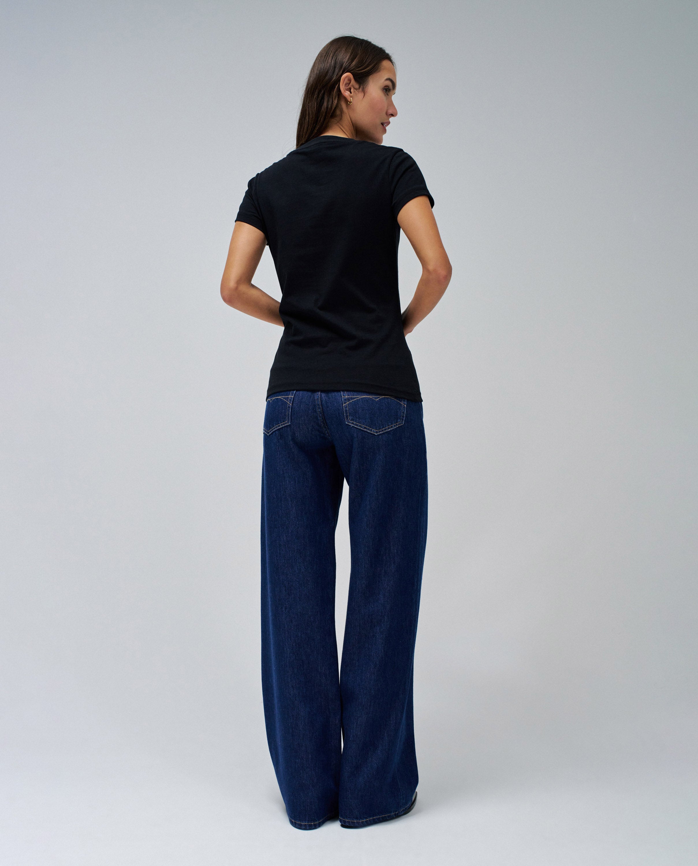 Maglietta Branding in Nero Magliette Salsa Jeans
