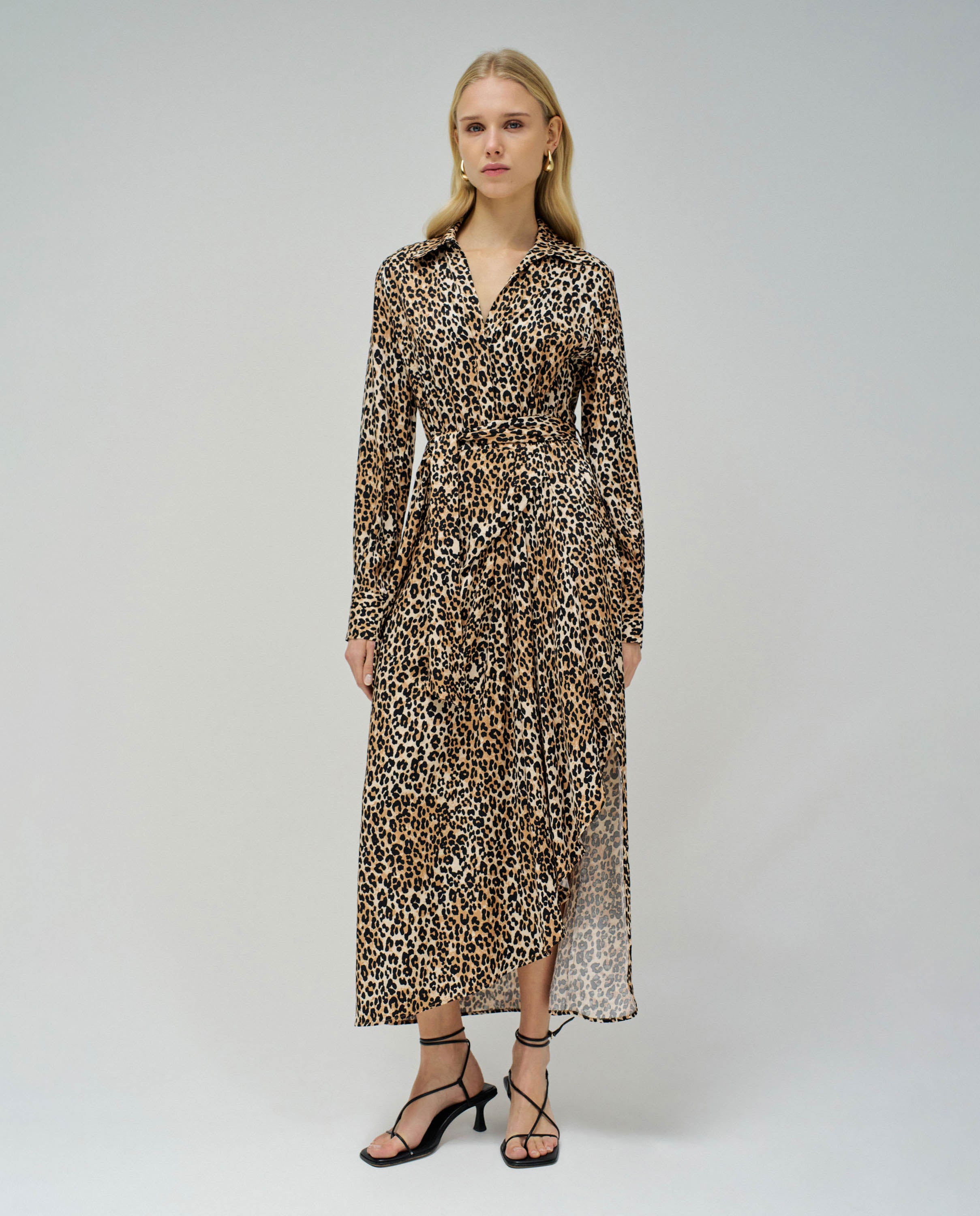 Camicia con stampa animalier in abiti scuri perla Salsa Jeans
