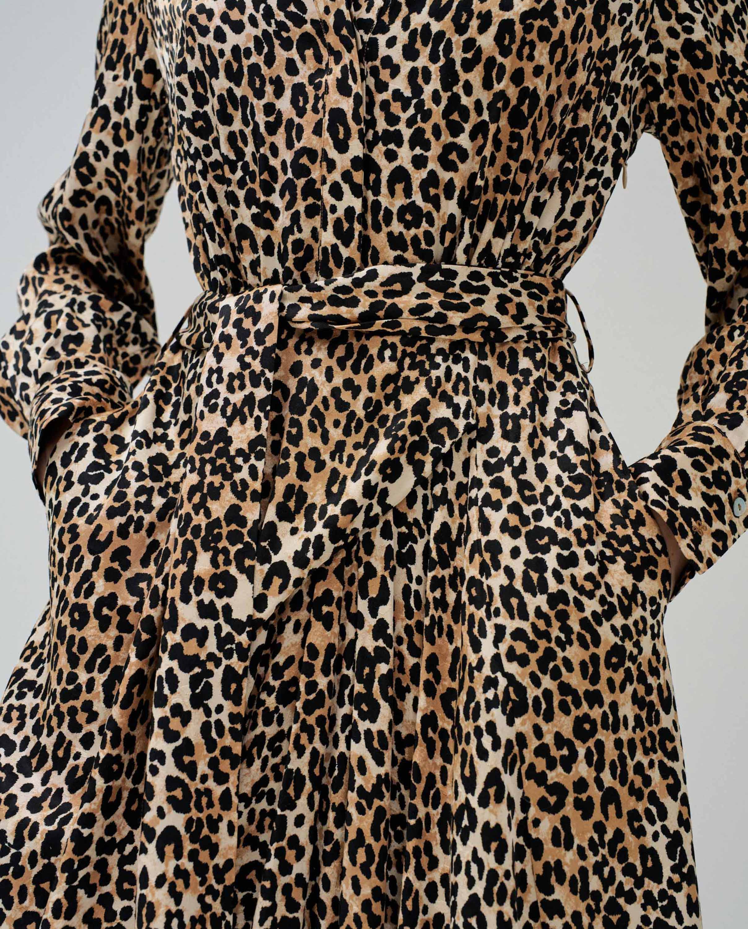 Camicia con stampa animalier in abiti scuri perla Salsa Jeans