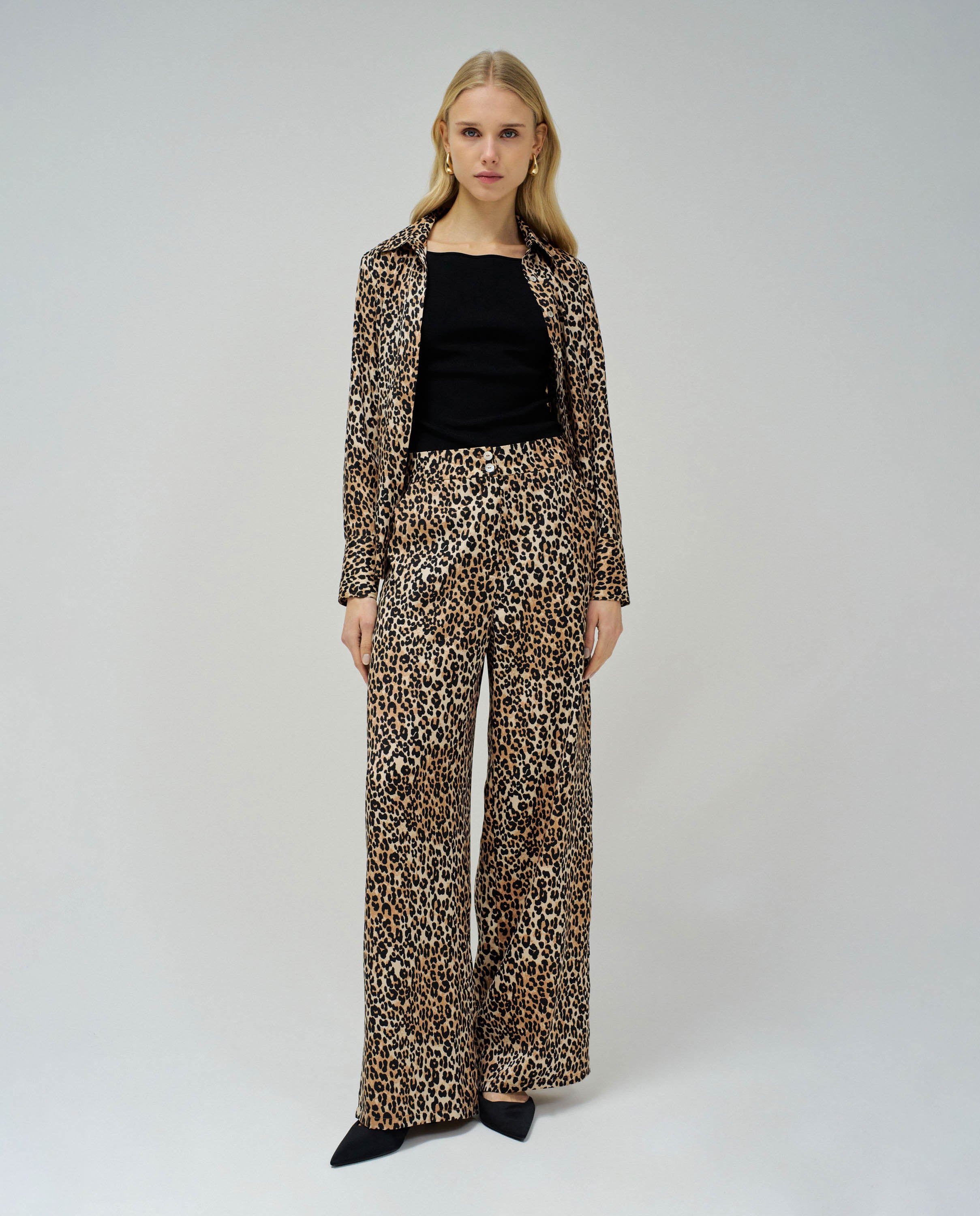 Pantaloni stampati in perle scure Pantaloni Salsa Jeans
