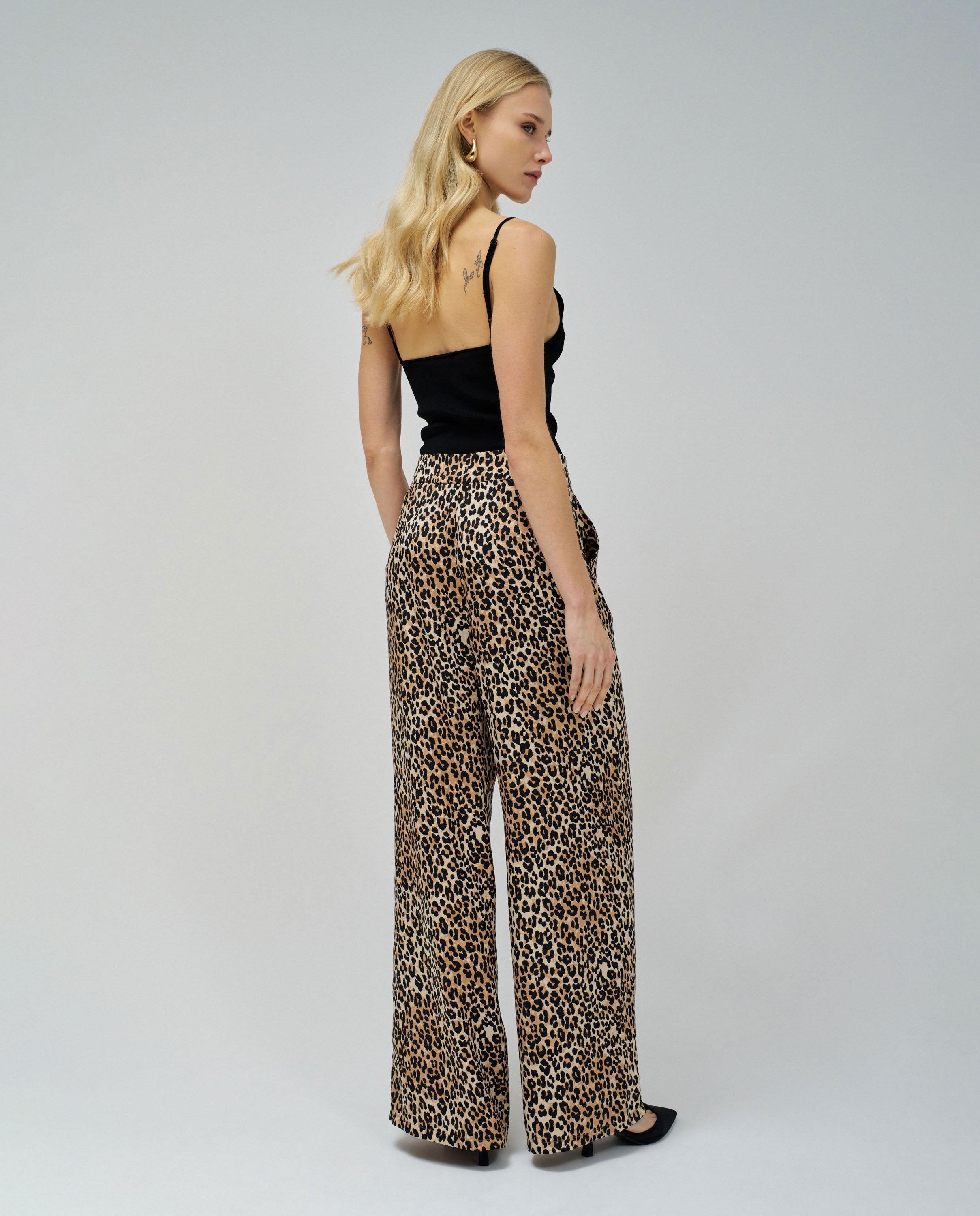 Pantaloni stampati in perle scure Pantaloni Salsa Jeans