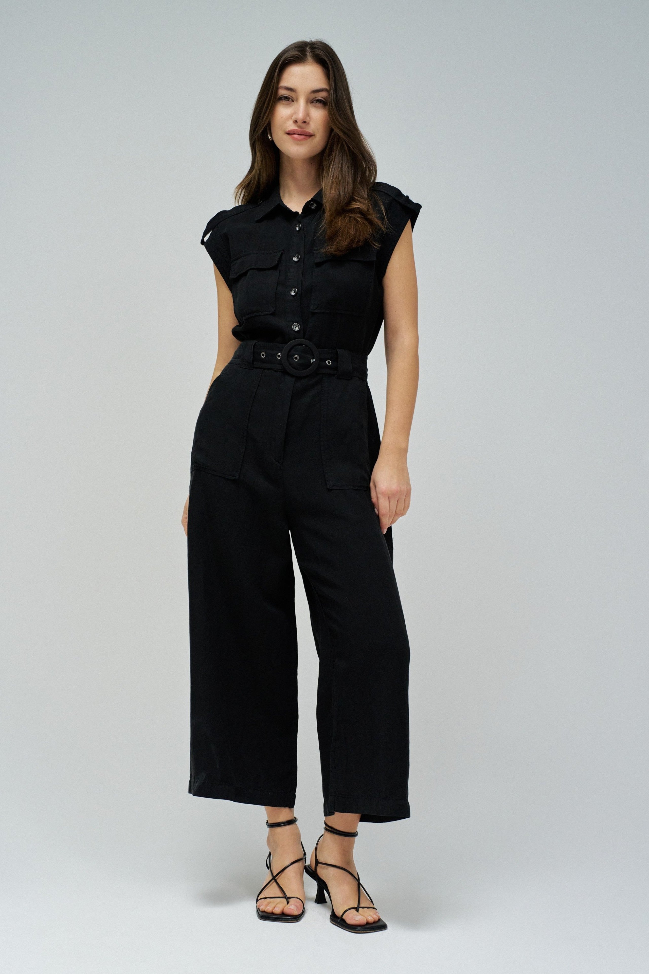 Overall Lightdenim in nero Overall Salsa Jeans