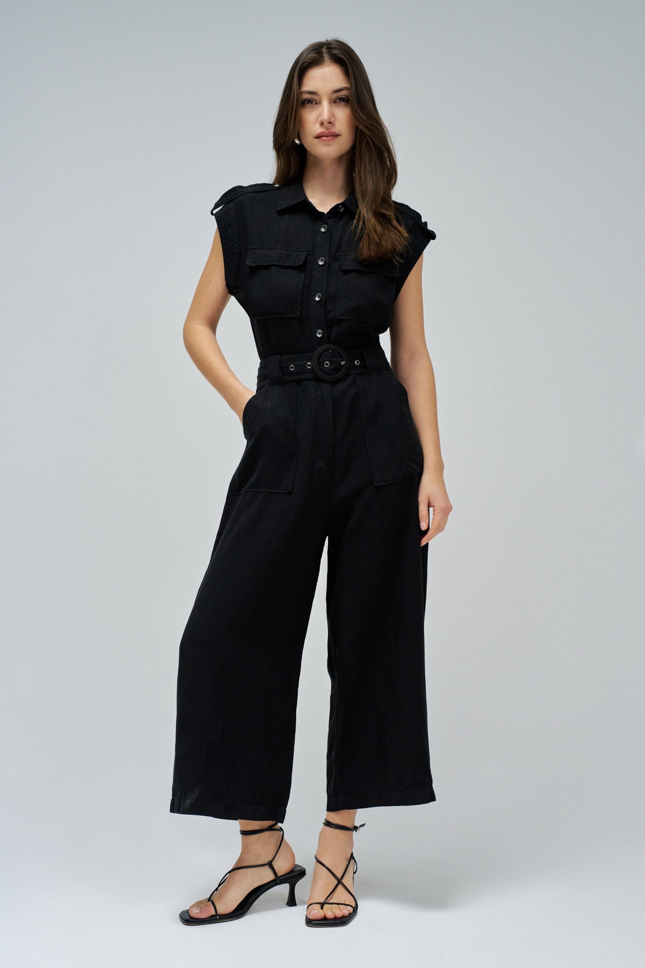 Overall Lightdenim in nero Overall Salsa Jeans